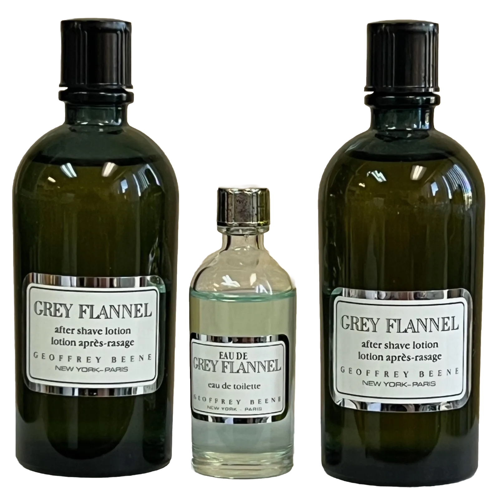 2 bottles Eau de Grey Flannel 2 oz After Shave Lotion by Geoffrey Beene + Free