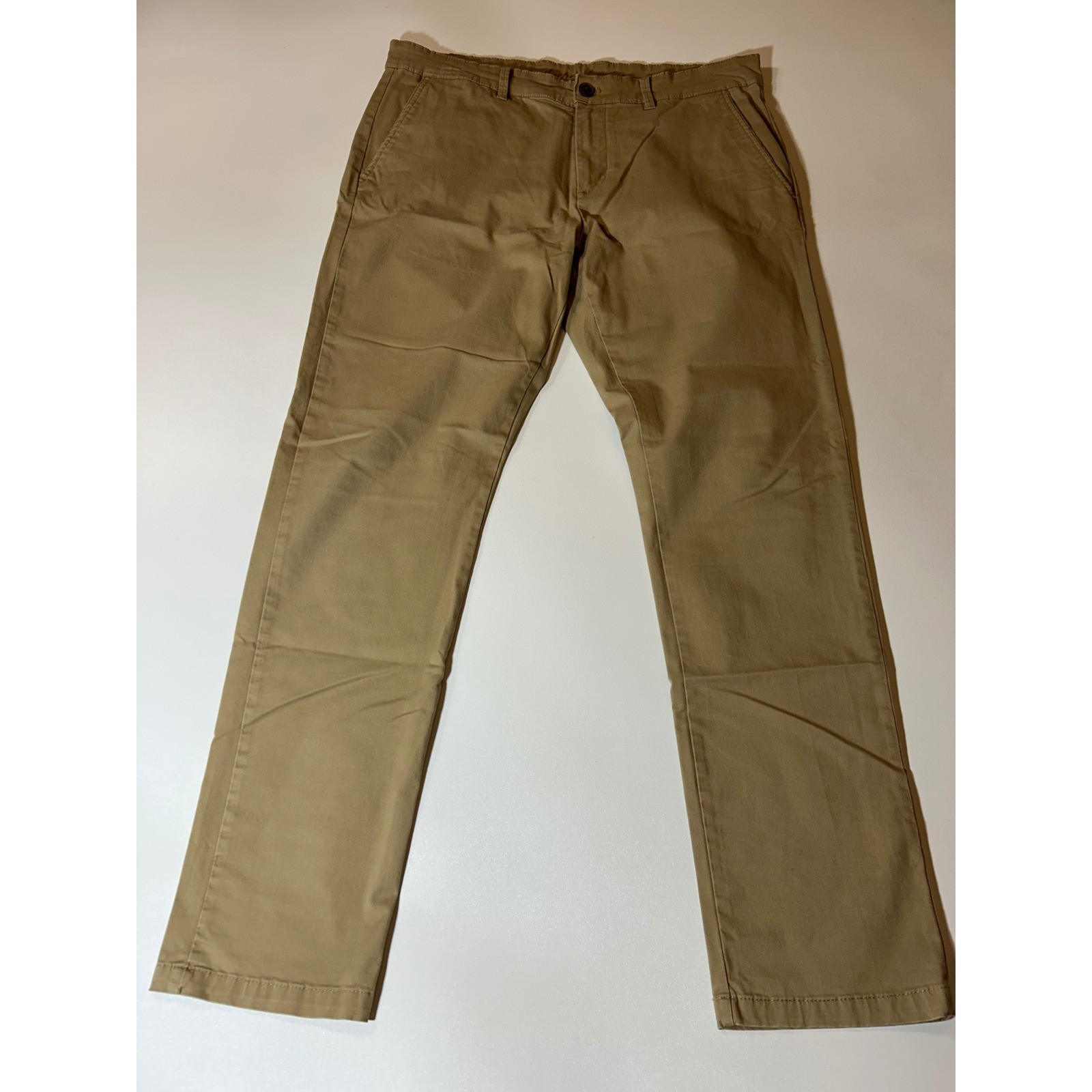 Weatherproof Vintage Chino Pants Mens 33x32 Khaki Excellent Straight Leg Cotton Weatherproof Vintage Chino Pants Mens 33x32 Khaki Excellent Straight Leg Cotton