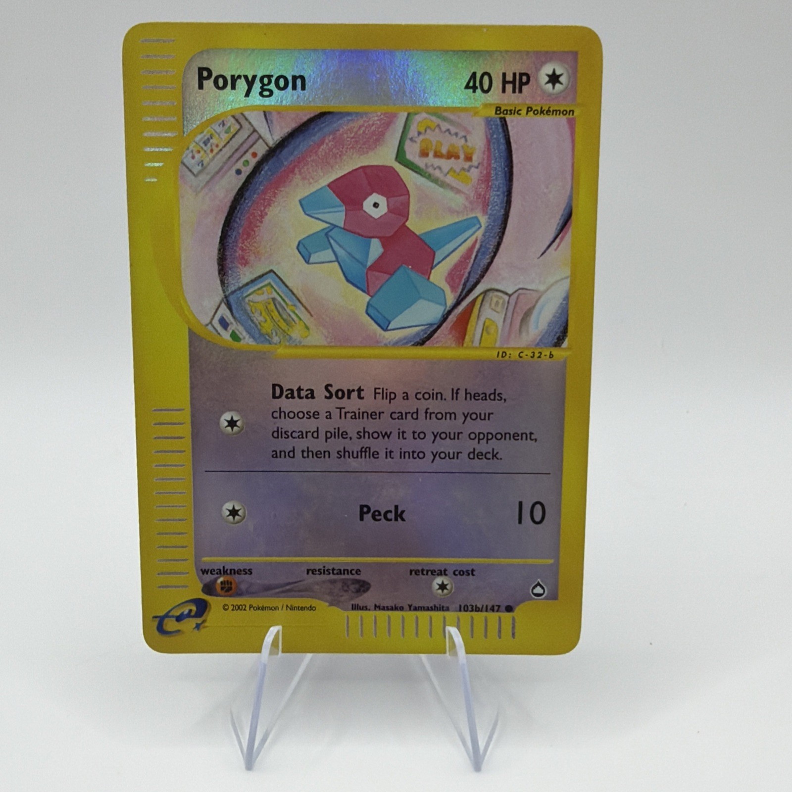 Porygon (103a) 103A/147 Aquapolis Reverse Holo Porygon (103a) 103A/147 Aquapolis Reverse Holo