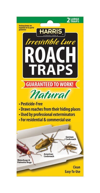 Harris RTRP 2 Pack Large Roach Traps With Lure Harris RTRP 2 Pack Large Roach Traps With Lure