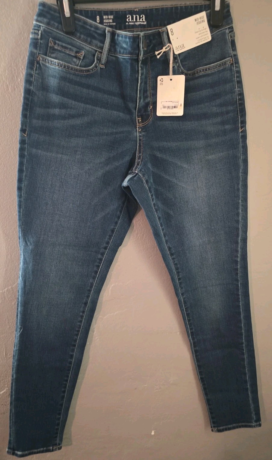 a.n.a A New Approach ana Womens Size 8 Jeggings Mid Rise True Indigo a.n.a A New Approach ana Womens Size 8 Jeggings Mid Rise True Indigo
