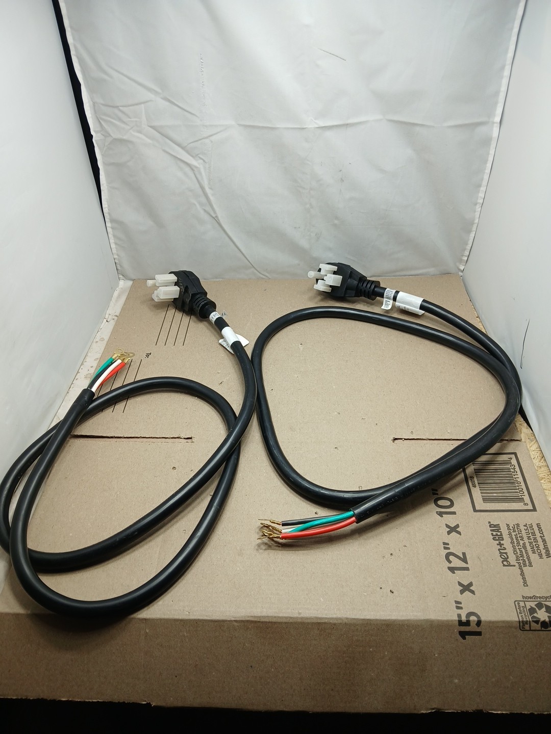 2pck HDX HD#601-004 6 ft. 10/4 30 Amp 4-Prong Dryer Power Cord