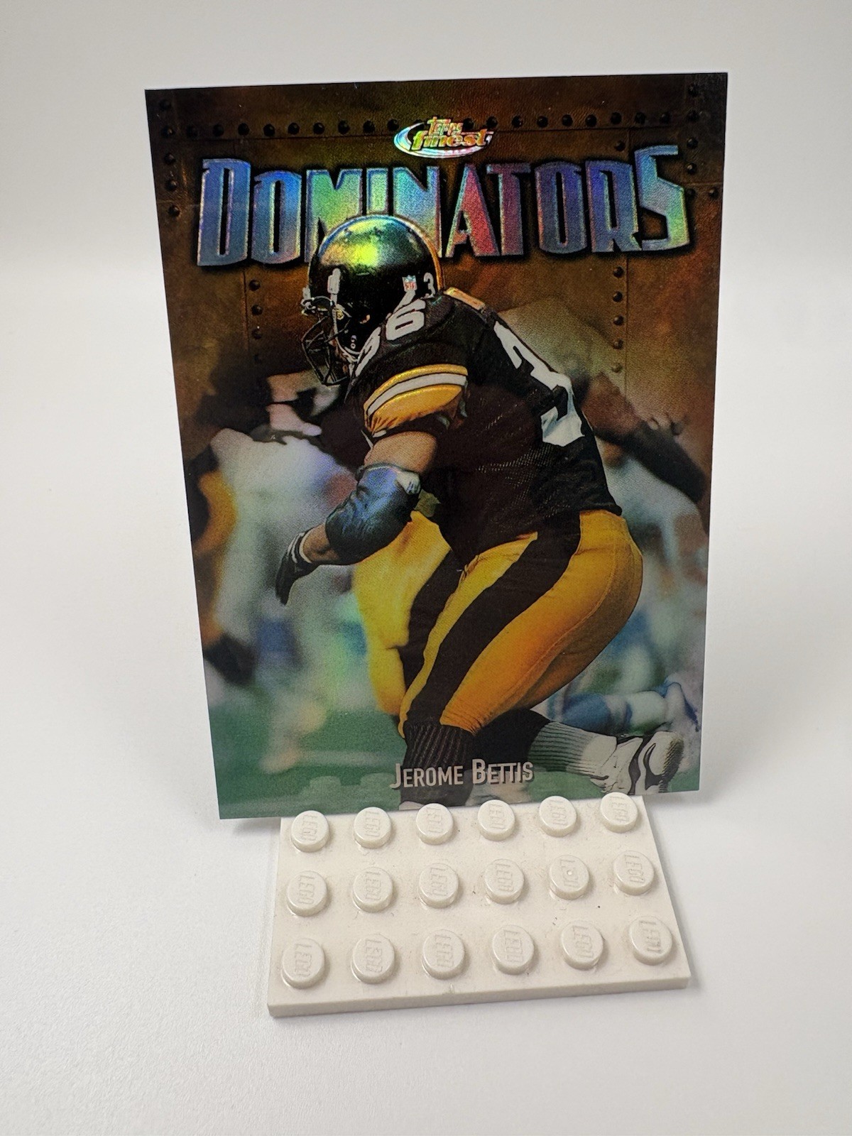 1997 Topps Finest Dominators Jerome Bettis Rare Refractor STEELERS