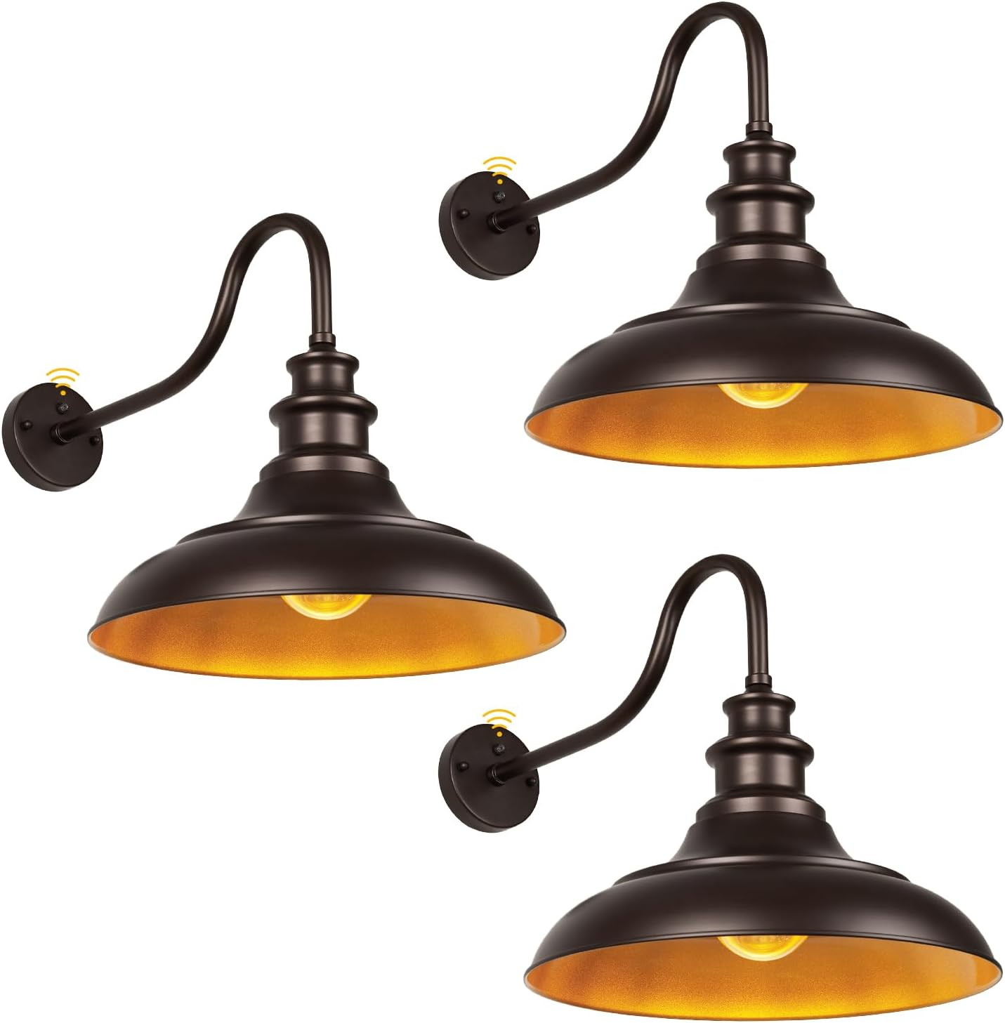 3PCS Vintage Dusk to Dawn Barn Lights, 16 3PCS Vintage Dusk to Dawn Barn Lights, 16