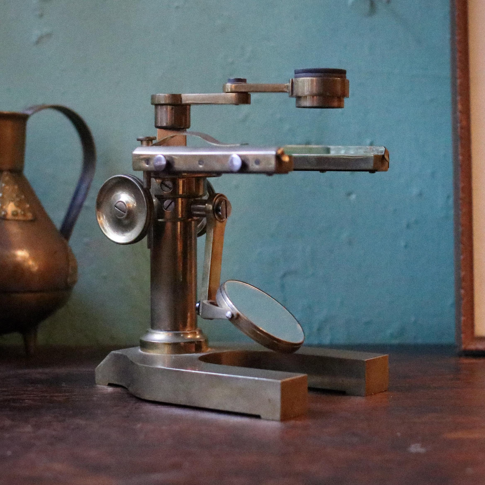 Antique E. Leitz Wetzlar Brass Dissecting Microscope – c.1900 Scientific Instru Antique E. Leitz Wetzlar Brass Dissecting Microscope – c.1900 Scientific Instru