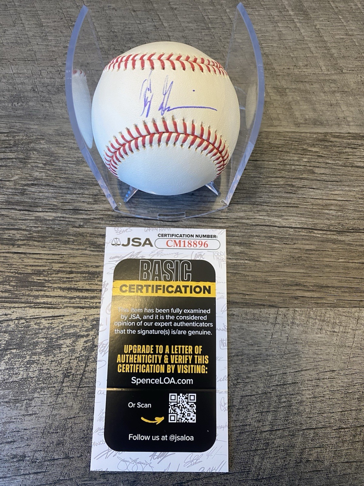 AJ Garcia Autographed Major League Baseball Virginia 2026 MLB Draft JSA AJ Garcia Autographed Major League Baseball Virginia 2026 MLB Draft JSA