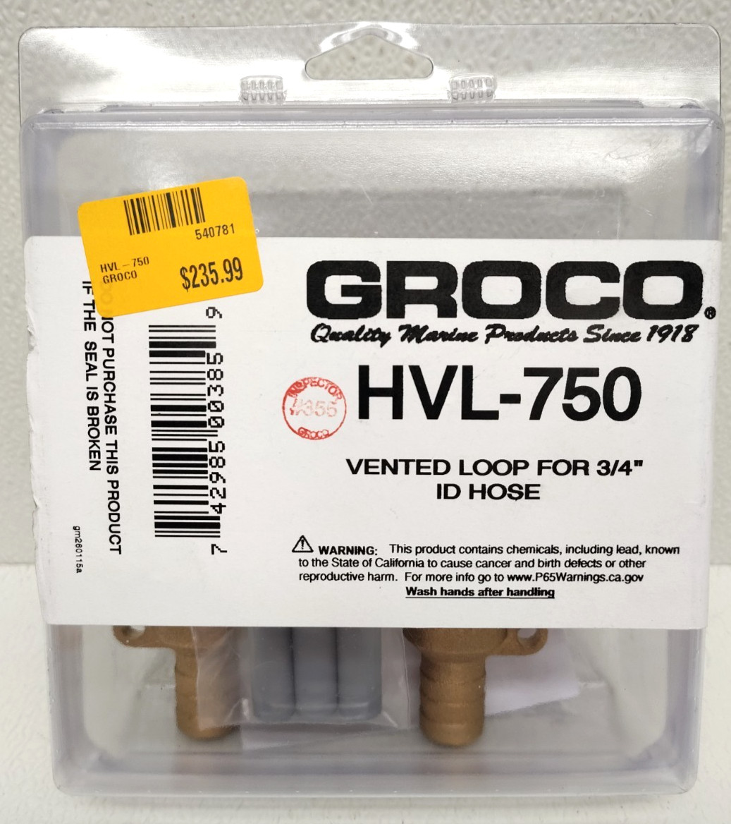 Groco HVL-750 | Bronze Vented Loop for 3/4\ Groco HVL-750 | Bronze Vented Loop for 3/4\