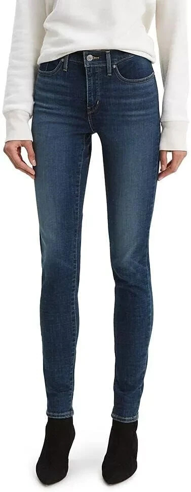 NWT Levi\'s Women\'s 311 Shaping Skinny Blue Jeans Black Size 8-12 $65 3C595