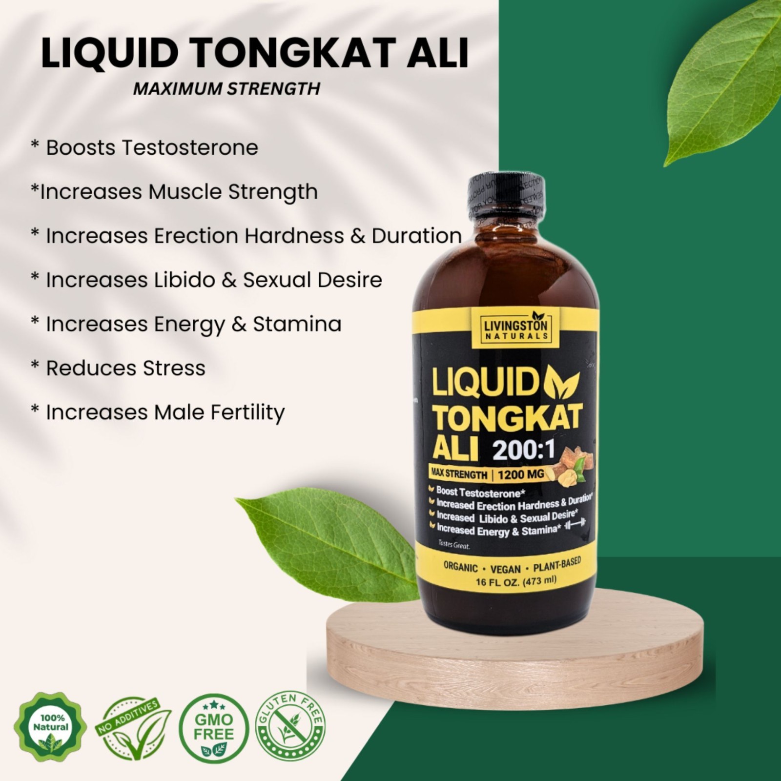 LIQUID TONKAT ALI | 200:1 | NATURAL HERBAL LABS