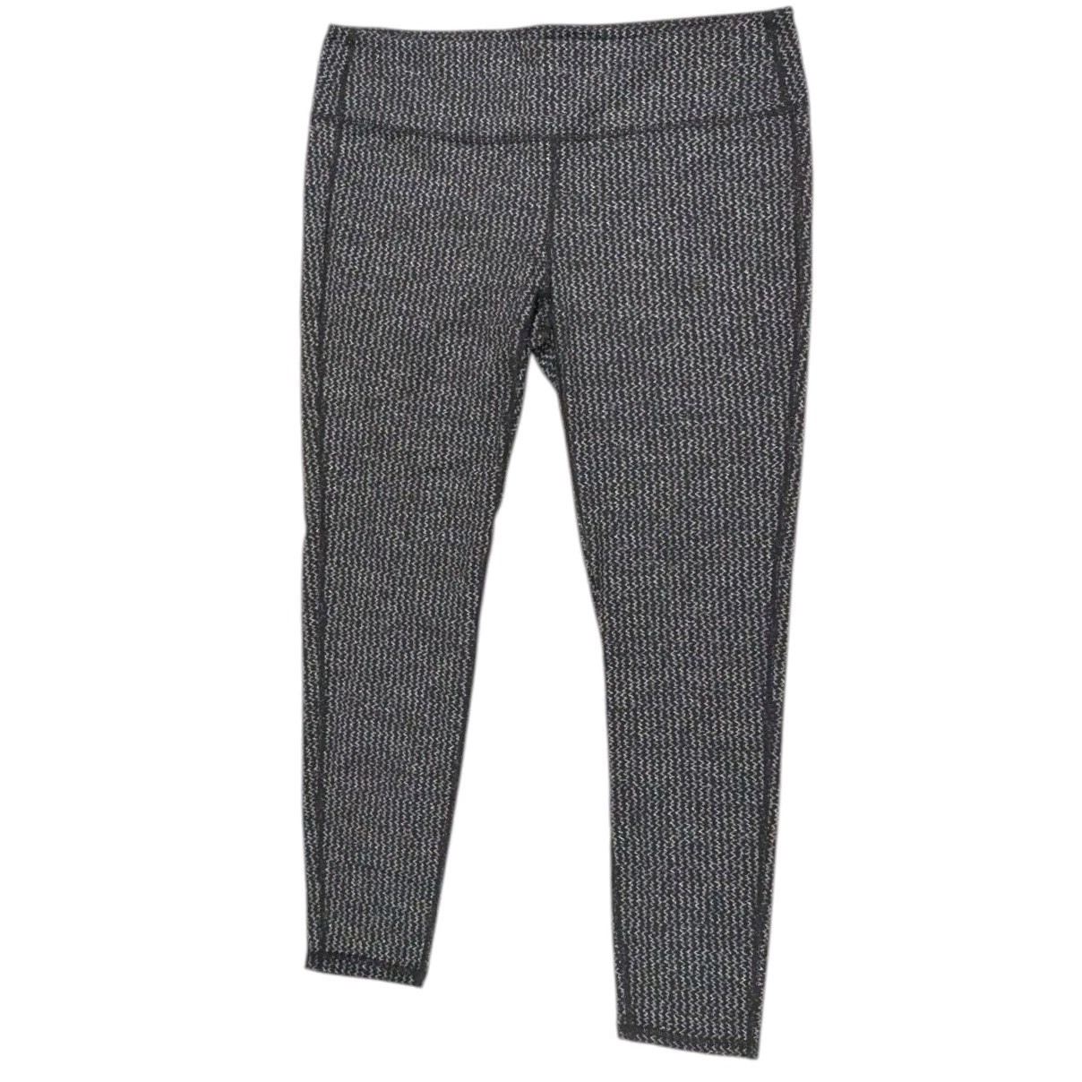 Athleta Heartbeat Chaturanga Tight Women\'s SIZE XL Gray Chevron | Style 243107