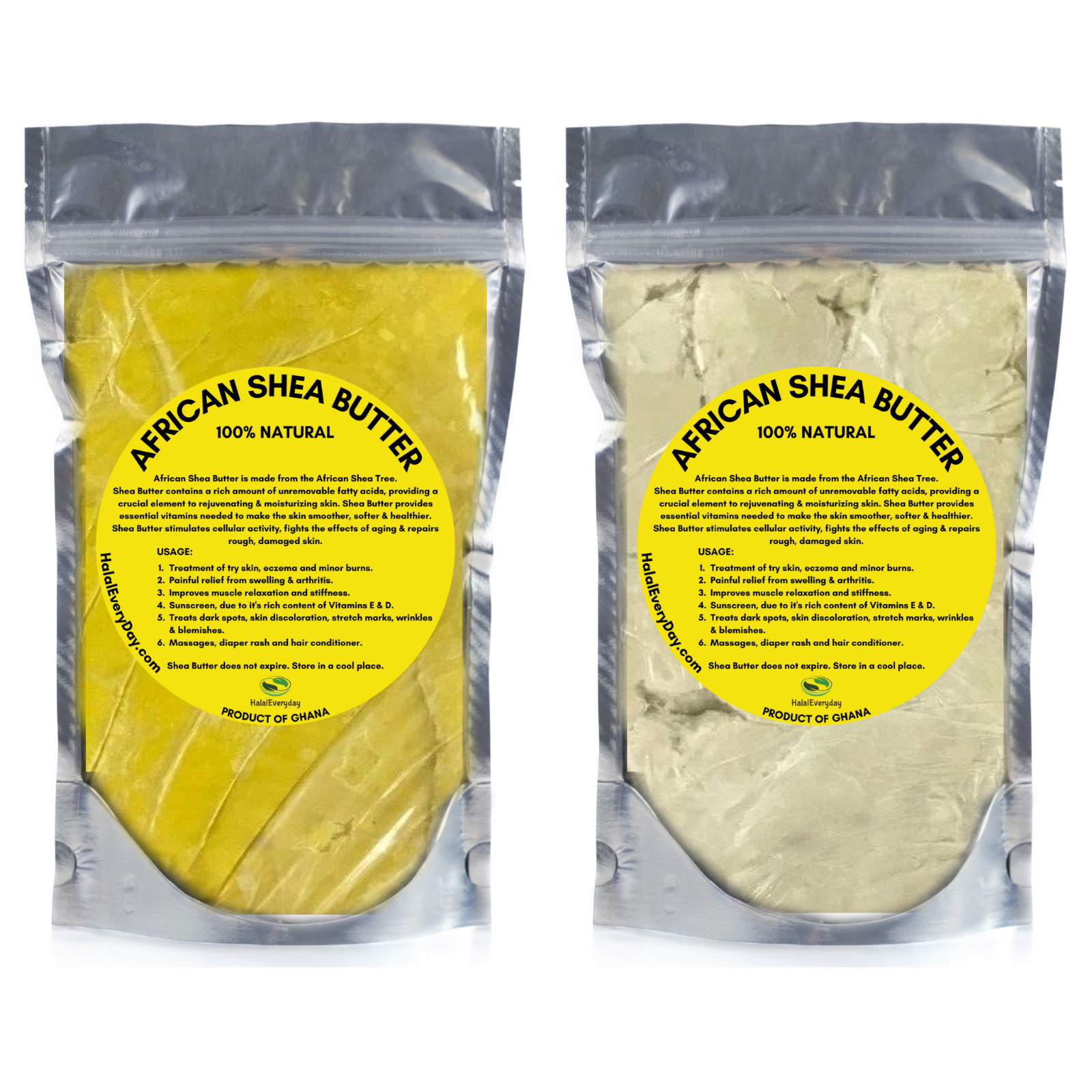 Raw African Shea Butter - 100% Pure Unrefined Natural Organic From Ghana Bulk