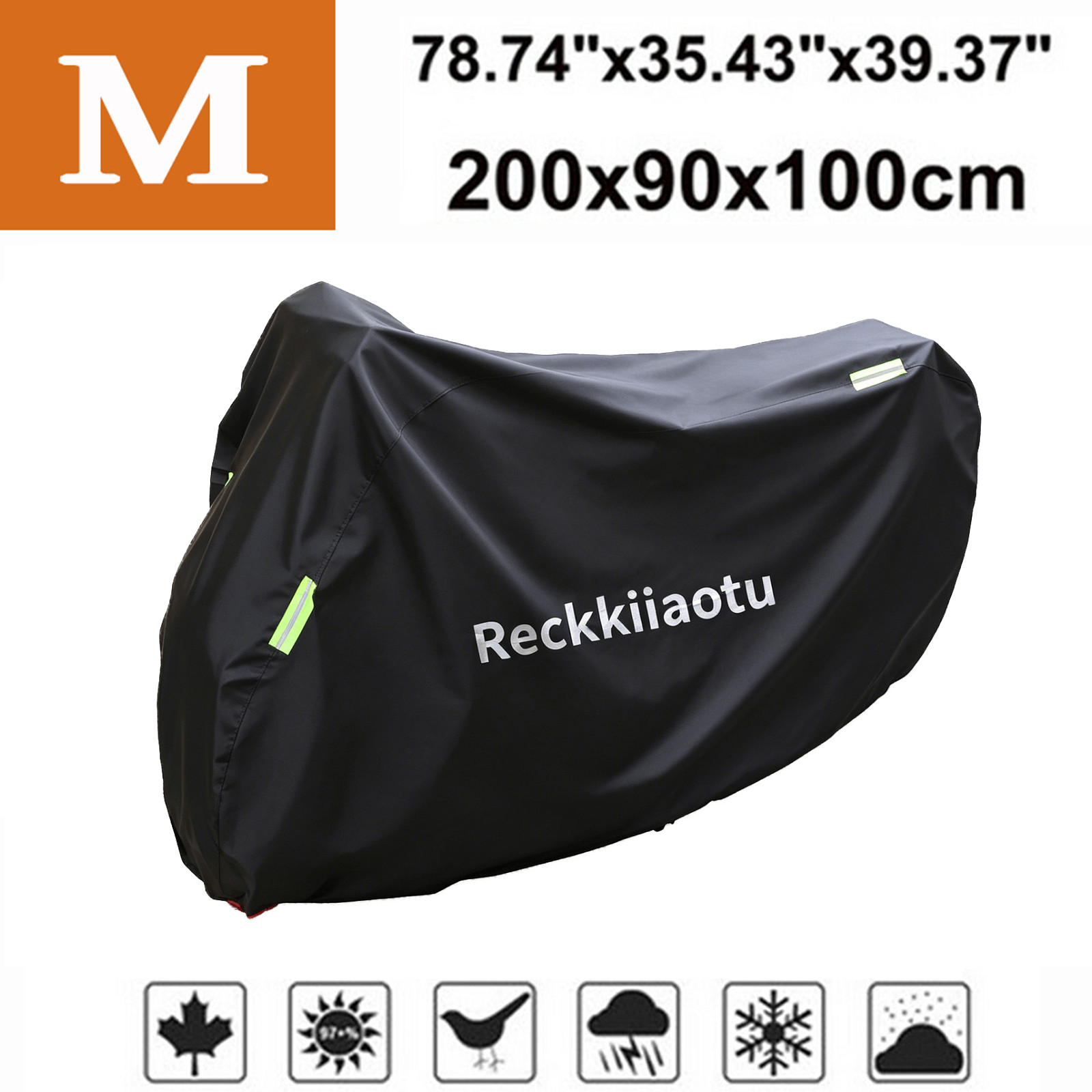 M-4XL Motorcycle Cover Waterproof Heavy Duty Winter Outside Storage Snow Rain US