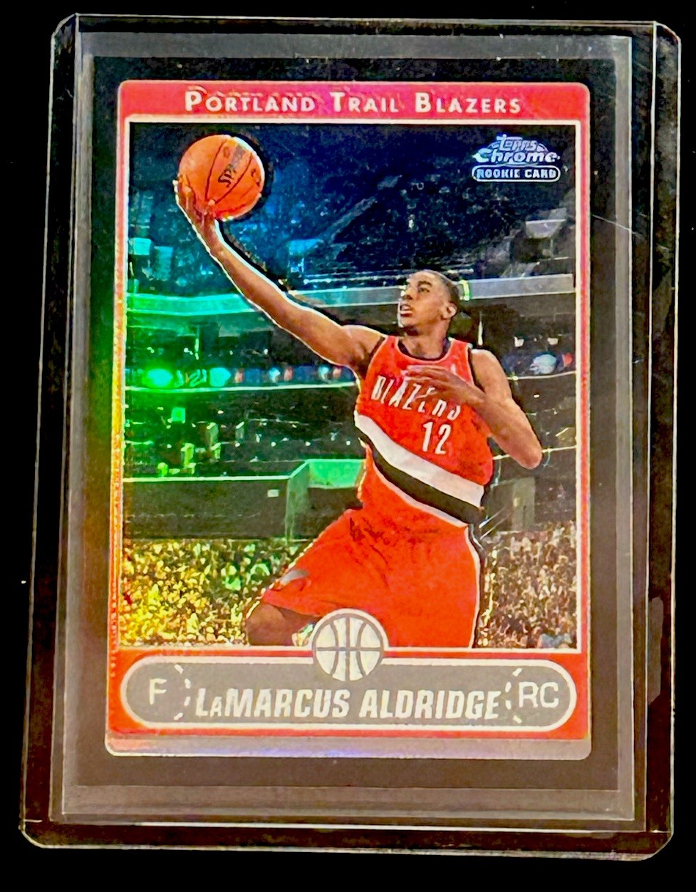 2006-07 Topps Chrome - LaMarcus Aldridge #183 Black Refractor /99 (RC)