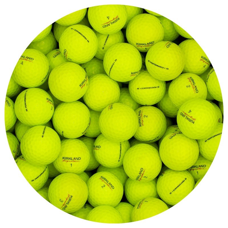 Kirkland Signature YELLOW Used Golf Balls in Mint Condition, AAAAA Quality