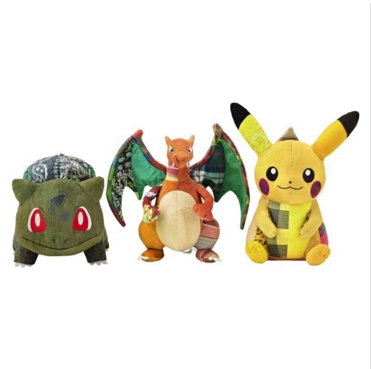 Sean Wotherspoon x Pokemon Center Plush Set Pikachu Charizard Bulbasaur PRESALE