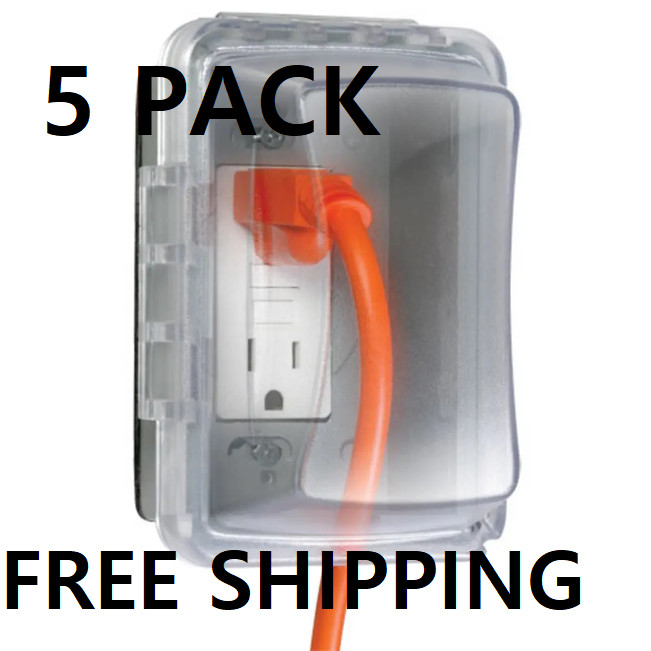 5 PACK Taymac MM510C 1 -Gang Horizontal Vertical Weatherproof Cover 16-IN-1