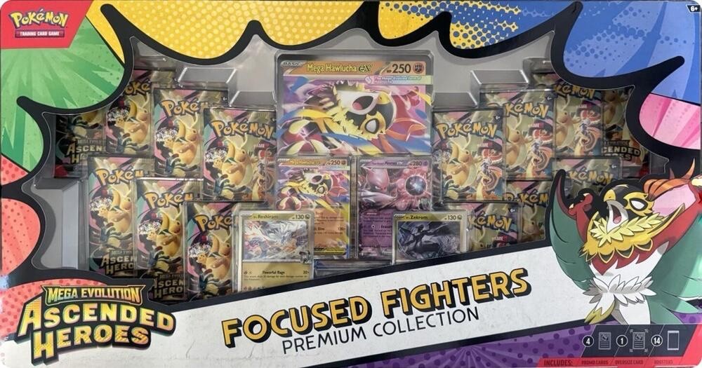 Ascended Heroes Focused Fighters Premium Collection (Sam\'s Club) Ascended Heroes Focused Fighters Premium Collection (Sam\'s Club)