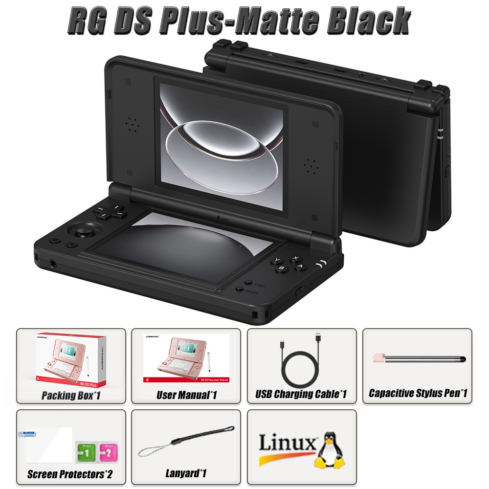 ANBERNIC RG DS Plus Retro Handheld Game Console 4.3' Linux RK3568 4000mAh Gifts ANBERNIC RG DS Plus Retro Handheld Game Console 4.3' Linux RK3568 4000mAh Gifts