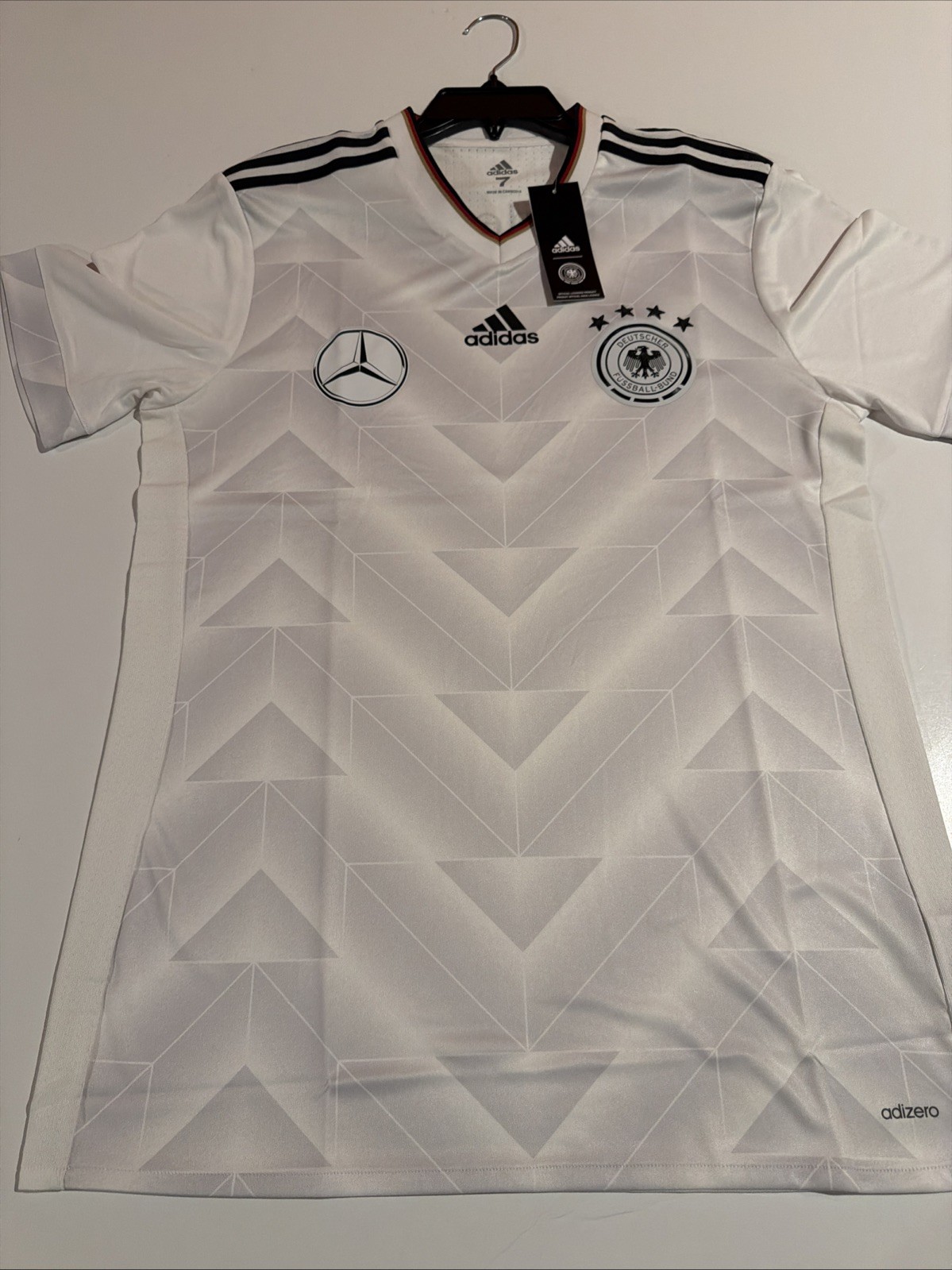 Adidas DFB Germany PLAYER ISSUE Sz 7 Mercedes Benz SHIRT TRG JERSEY Sz M B47860 Adidas DFB Germany PLAYER ISSUE Sz 7 Mercedes Benz SHIRT TRG JERSEY Sz M B47860