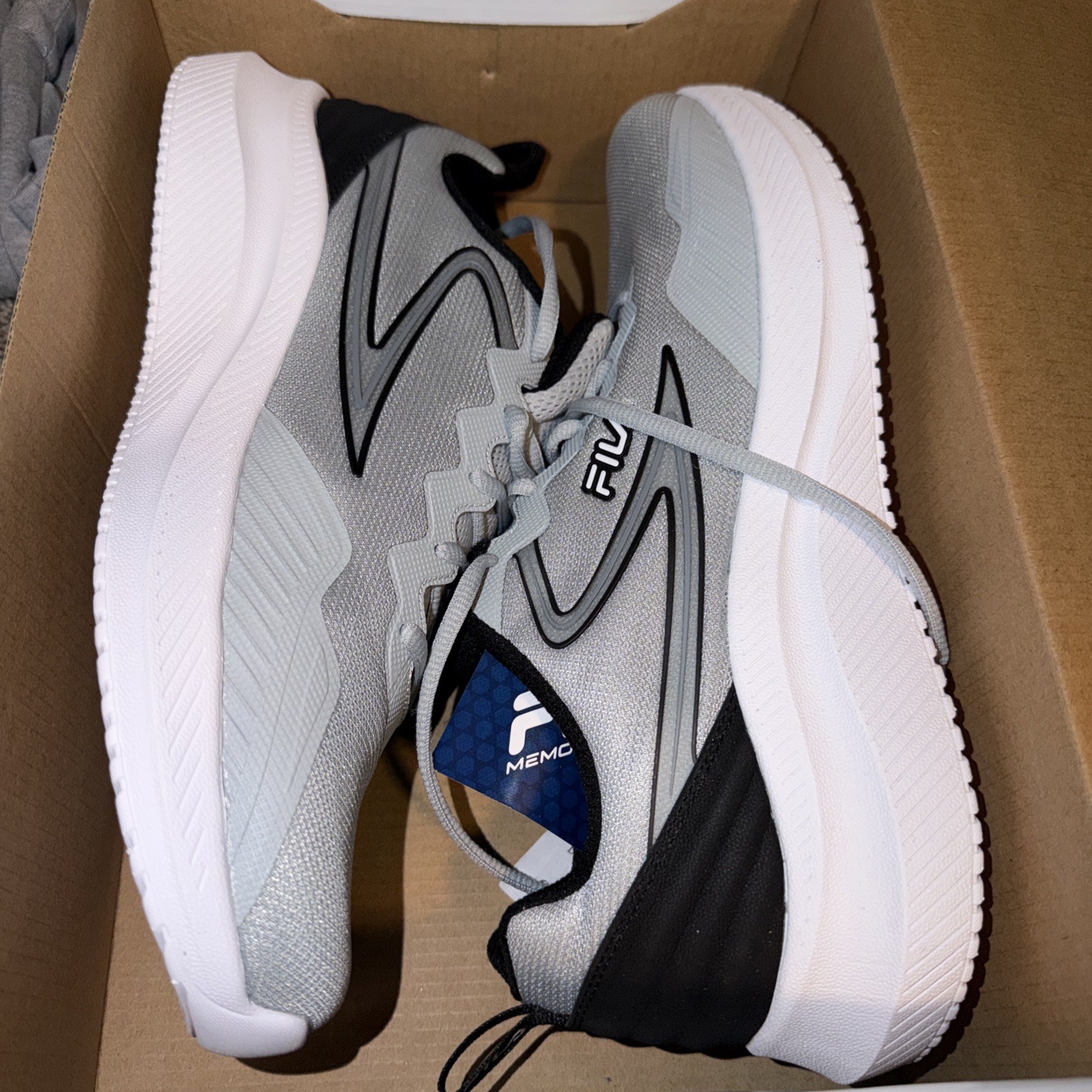 FILA Memory Primo-Forza Mens Running Memory Foam Lightweight Shoes, Grey Sz 13 FILA Memory Primo-Forza Mens Running Memory Foam Lightweight Shoes, Grey Sz 13