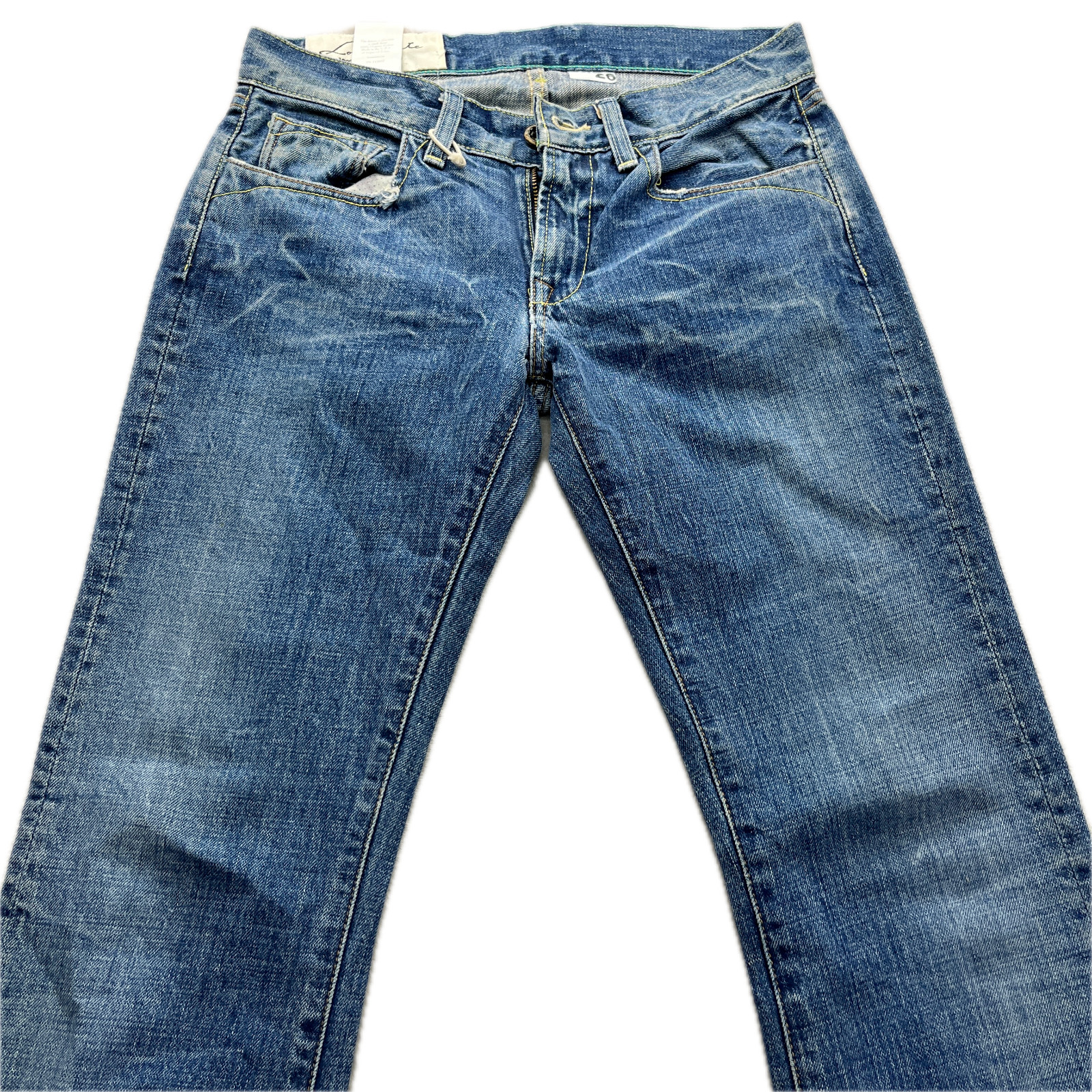 Buck Mason Japanese Selvedge Loomstate 12 oz Jeans Size 26 (Fits 29x30) Blue USA Buck Mason Japanese Selvedge Loomstate 12 oz Jeans Size 26 (Fits 29x30) Blue USA