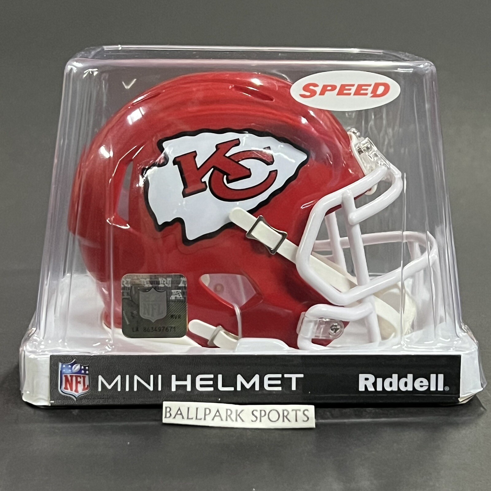 Kansas City Chiefs Speed Mini Helmet Riddell NFL Licensed Brand New