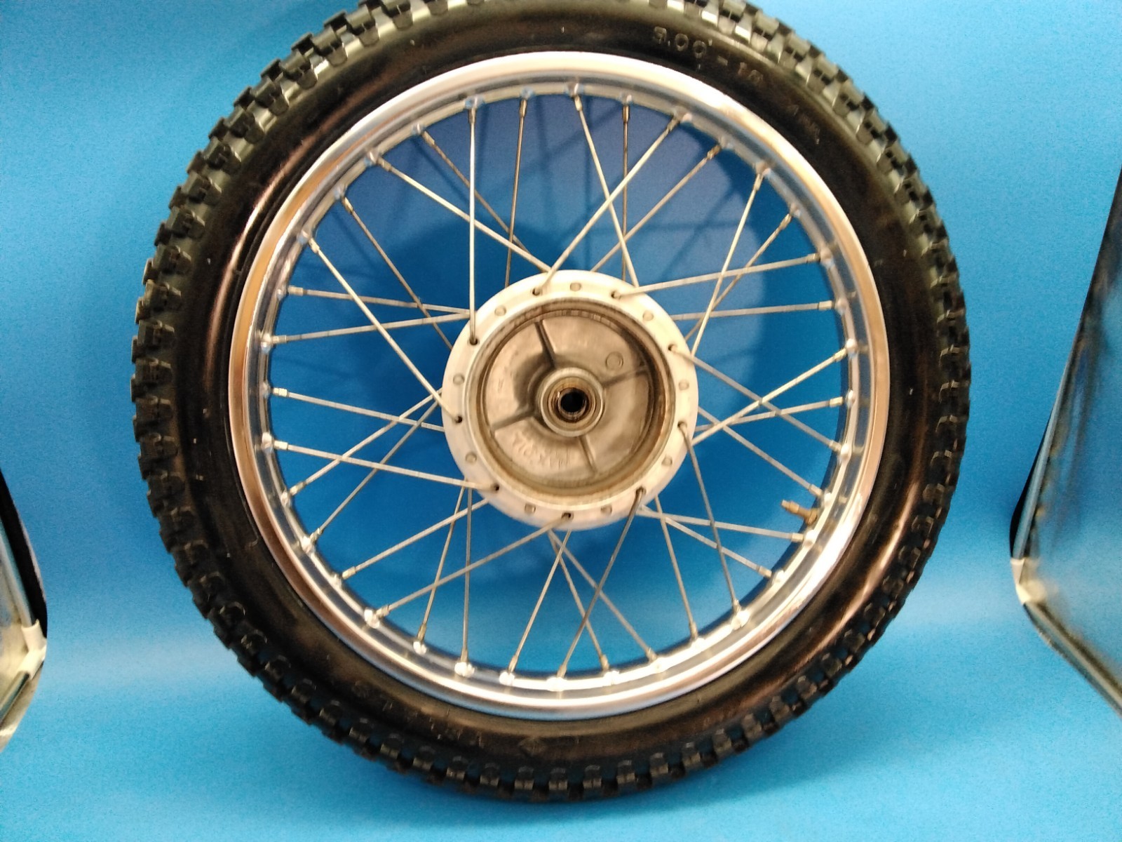 1973-77 Suzuki TC TS 100 Chrome Rear Wheel Rim Hub 1.60x18 TC100 TS100 Takasago