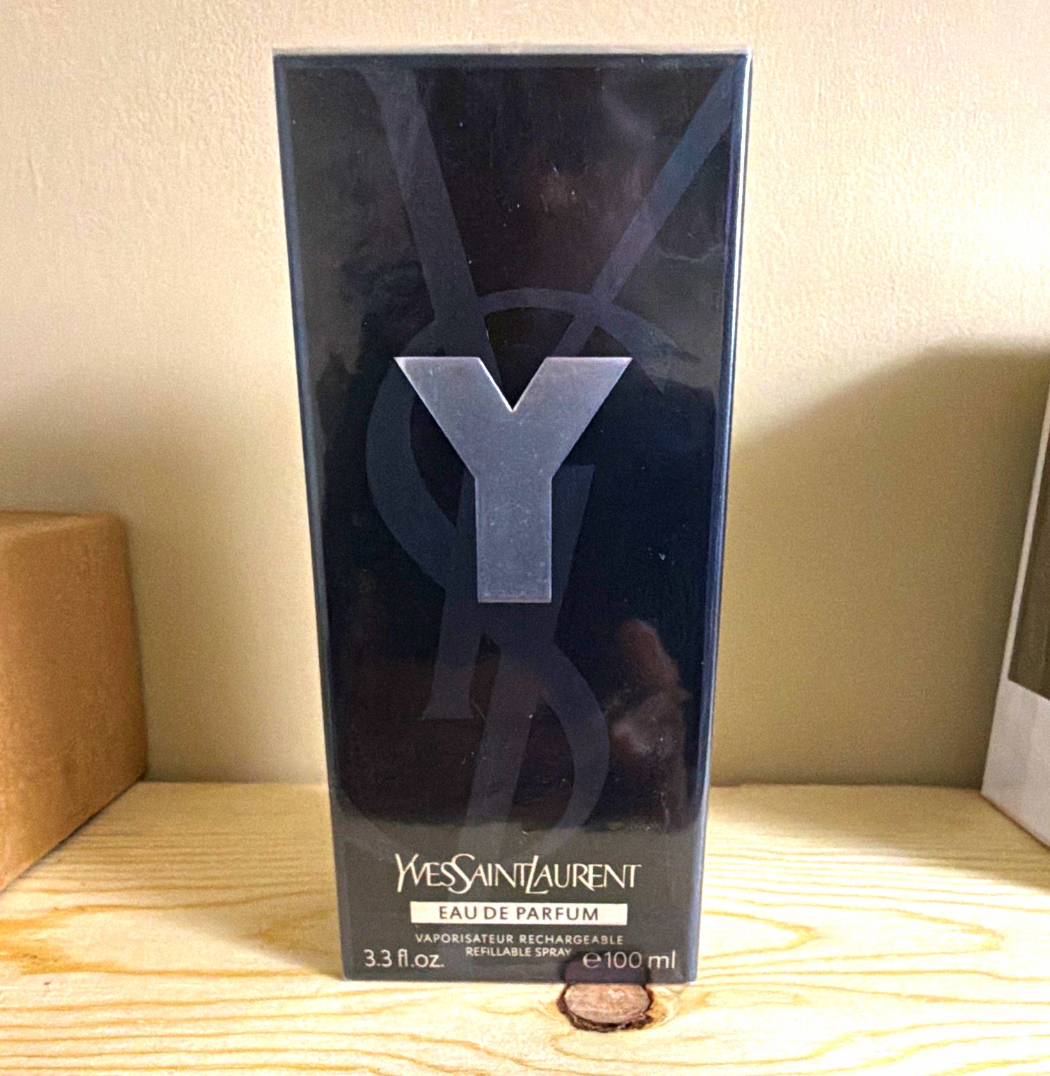 Yves Saint Laurent Y Eau de Parfum Spray, Refillable Regular Size 3.3 fl oz