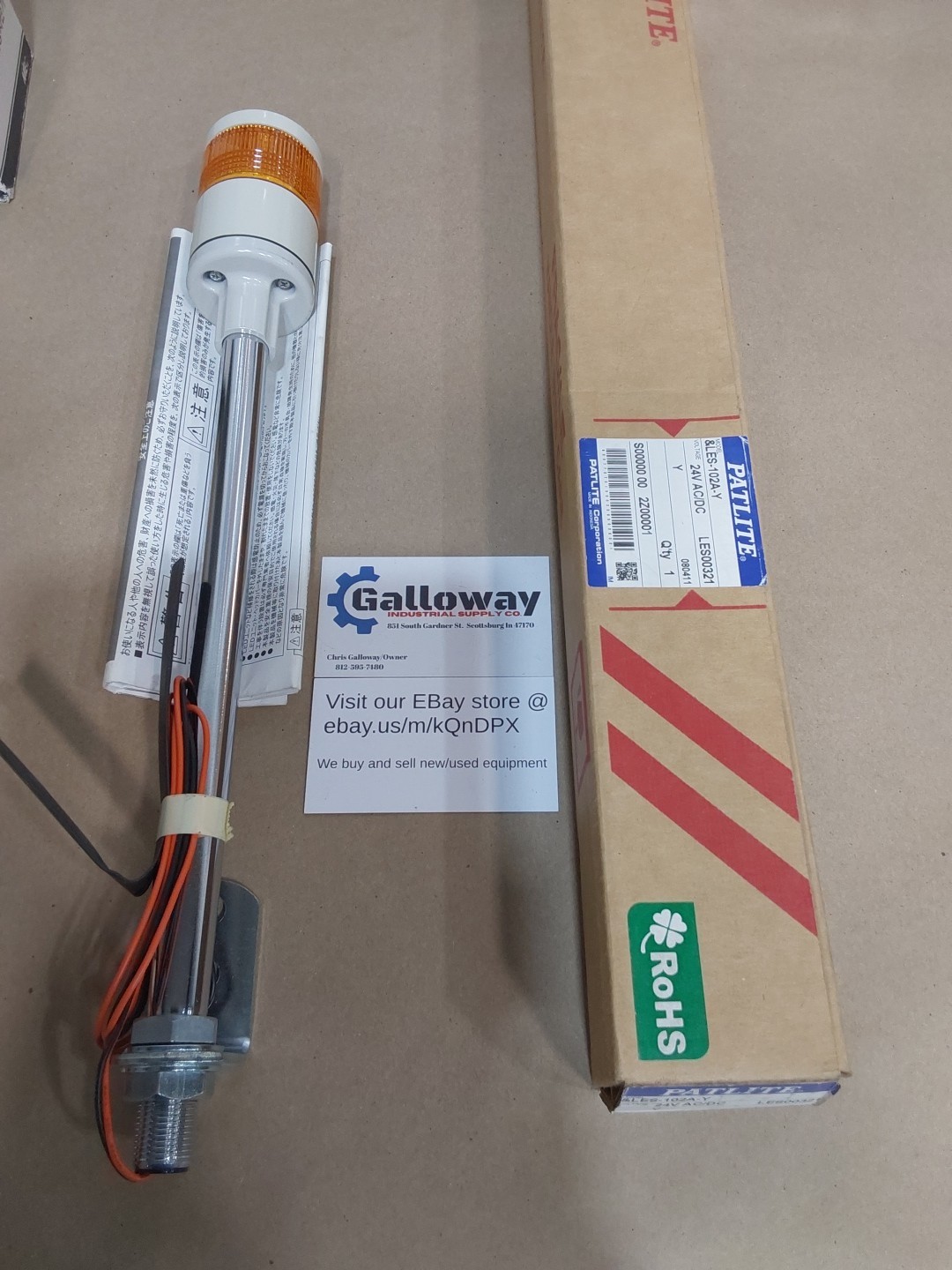 NEW LES-A PAT LITE SINGLE TOWER 24V AC/ DC LES-102A-Y NEW LES-A PAT LITE SINGLE TOWER 24V AC/ DC LES-102A-Y