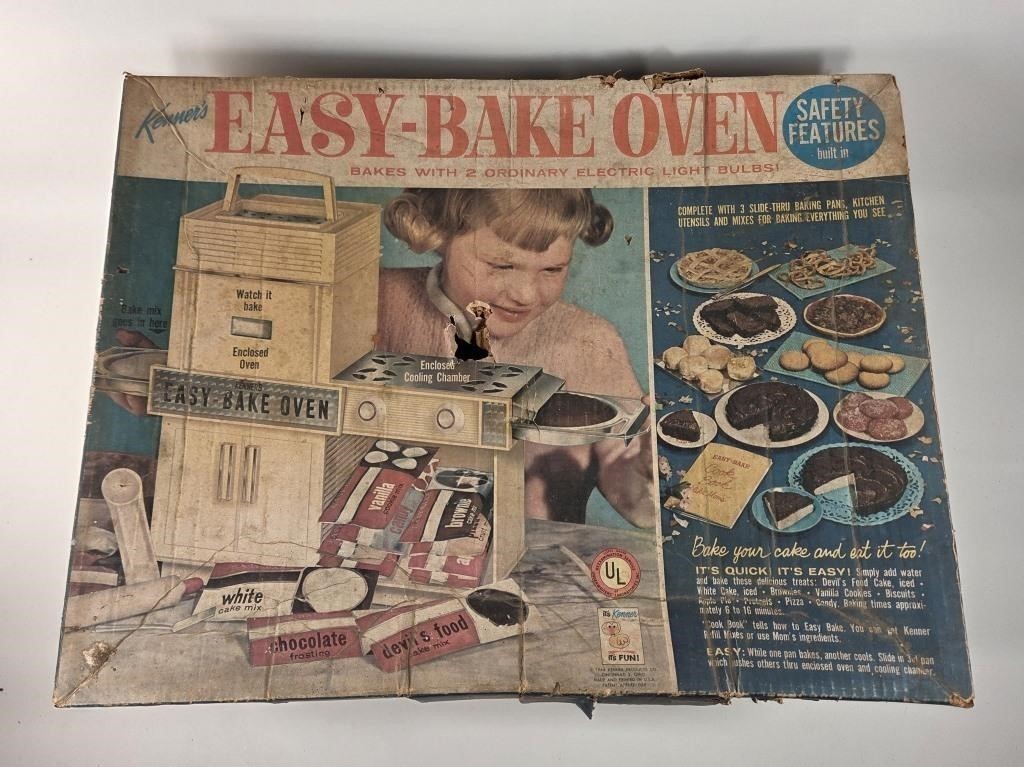 Rare  Vintage 1964 Kenner Easy-Bake Oven Turquoise Original Box