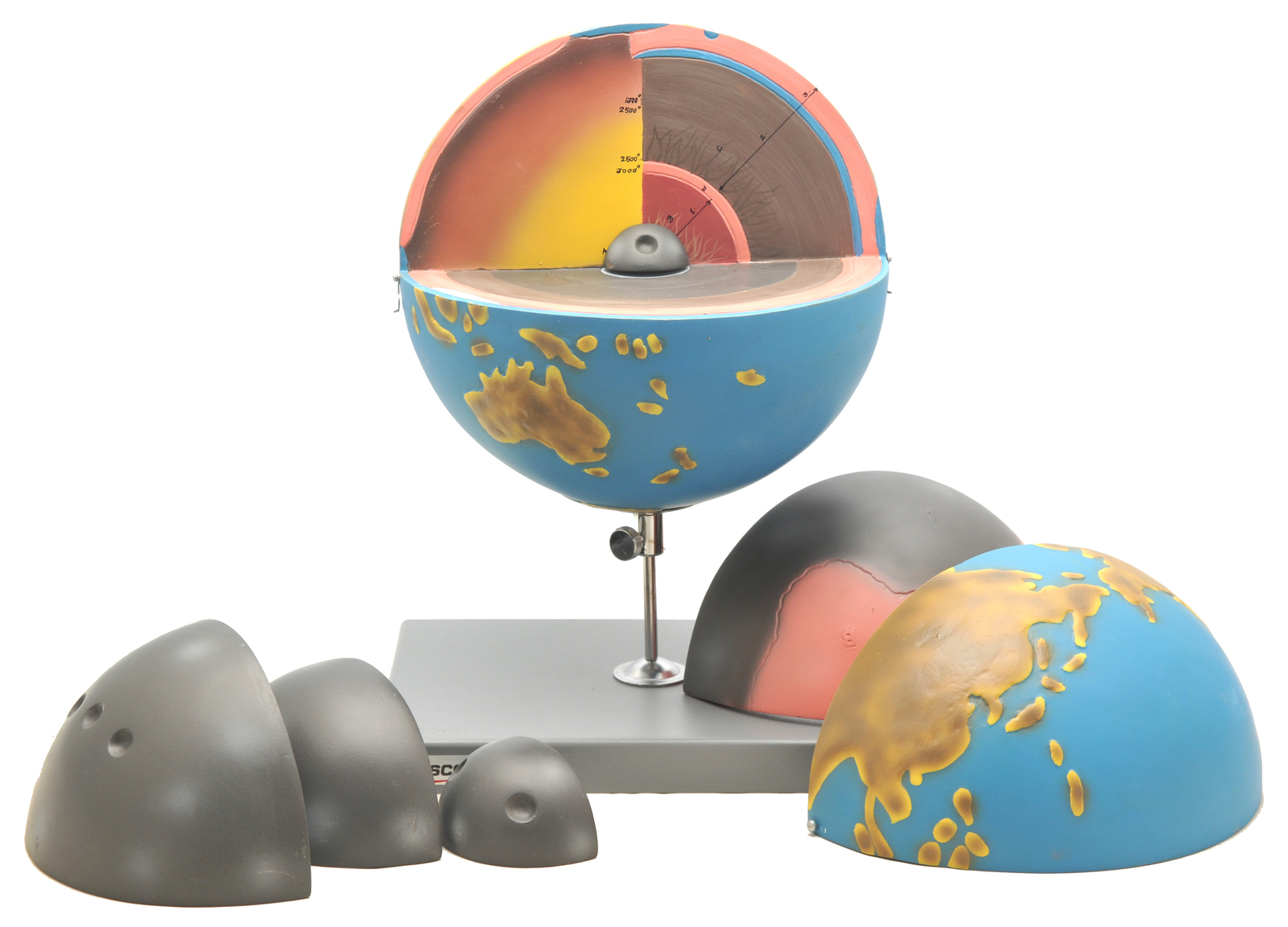 Eisco Labs 7 Piece Globe Model Earth - Cross Sectional Eisco Labs 7 Piece Globe Model Earth - Cross Sectional