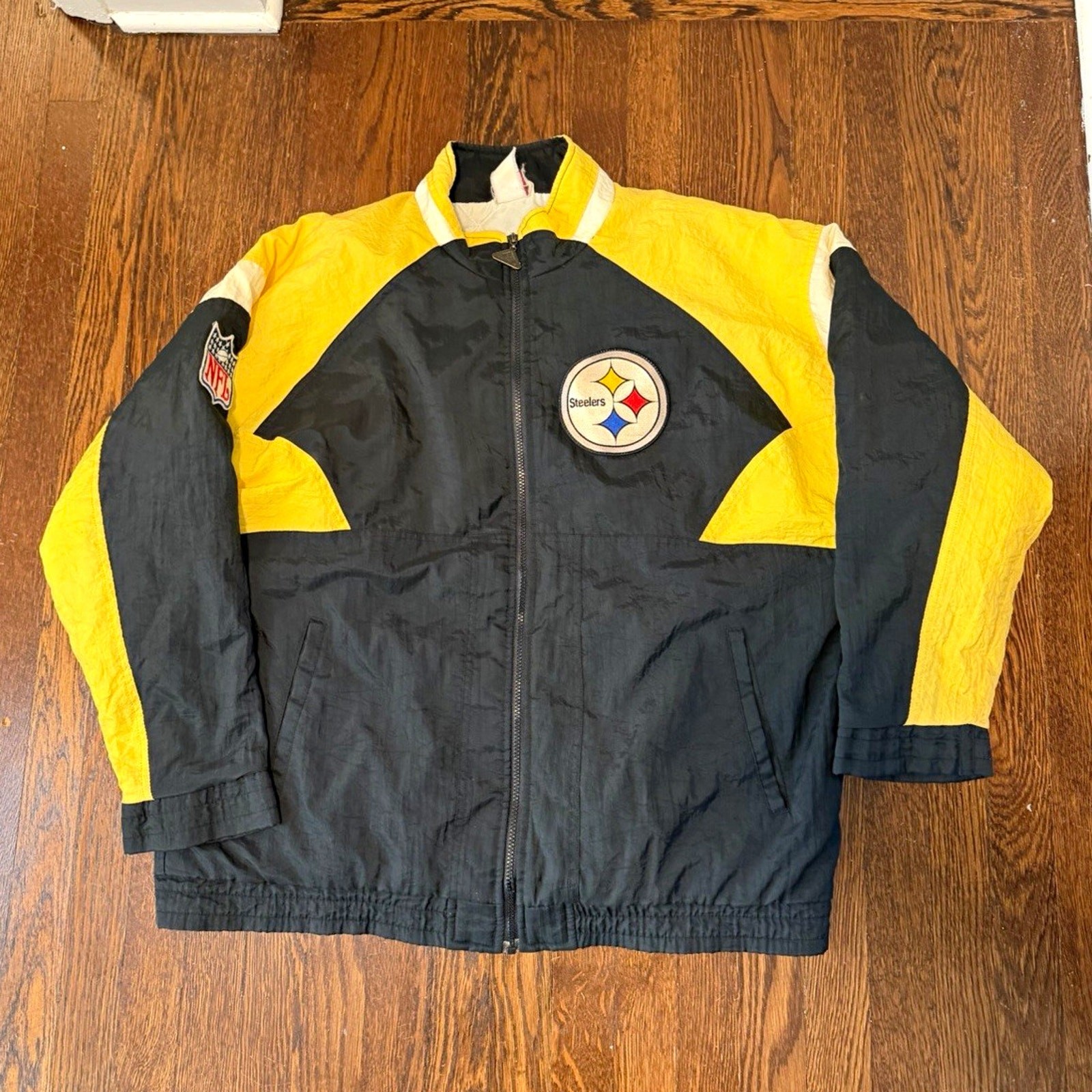 Apex One Pittsburgh Steelers Full Zip Jacket vintage size XL