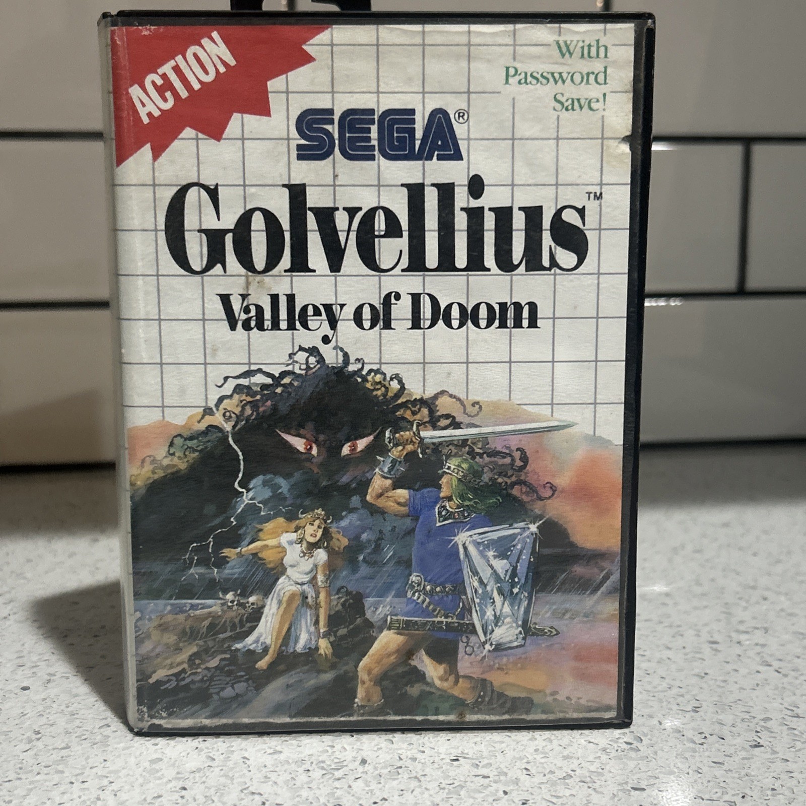 Golvellius: Valley of Doom (Sega Master, 1988) Original case / Cartridge Tested Golvellius: Valley of Doom (Sega Master, 1988) Original case / Cartridge Tested