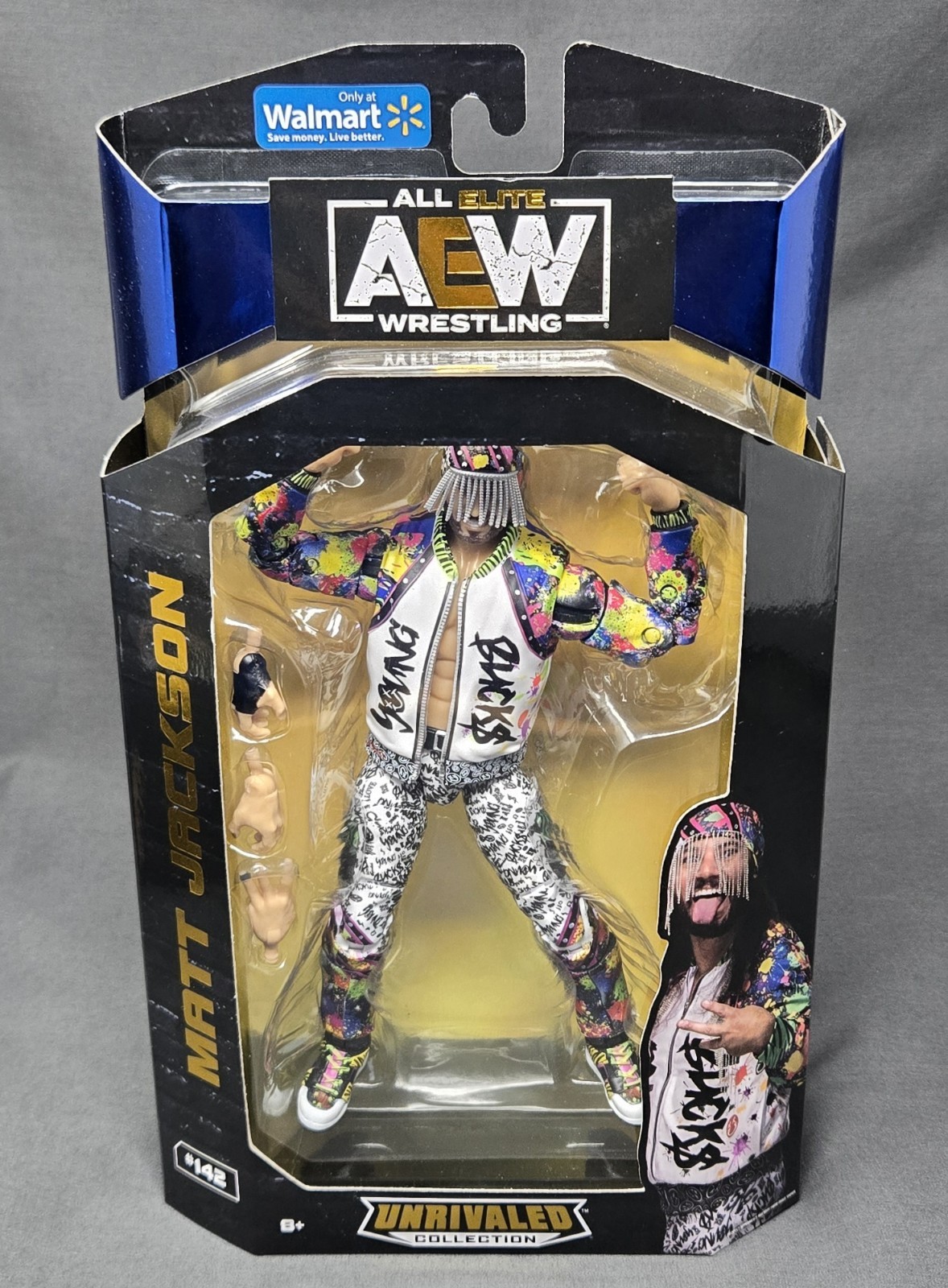 AEW Unrivaled Series Matt Jackson Action Figure Wrestling, NEW AEW Unrivaled Series Matt Jackson Action Figure Wrestling, NEW