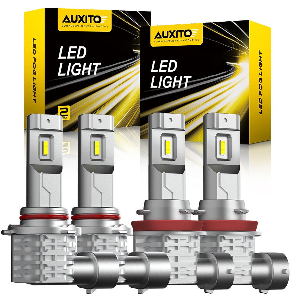 AUXITO 9005 H11 LED Combo Headlight Bulbs 720000LM High/Low Beam 6000K White M4