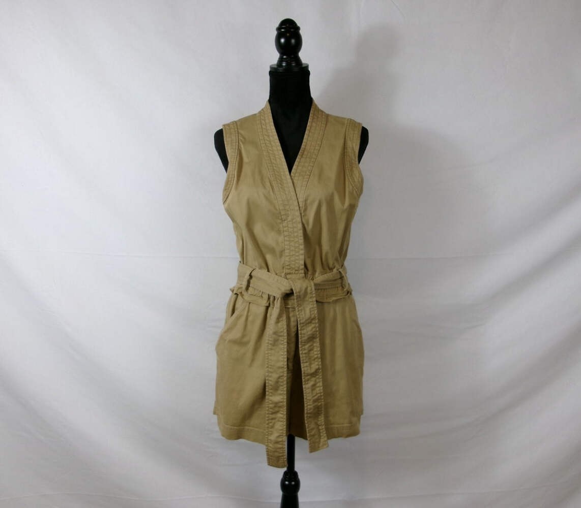 Derek Lam Collective Utility Romper – Tan