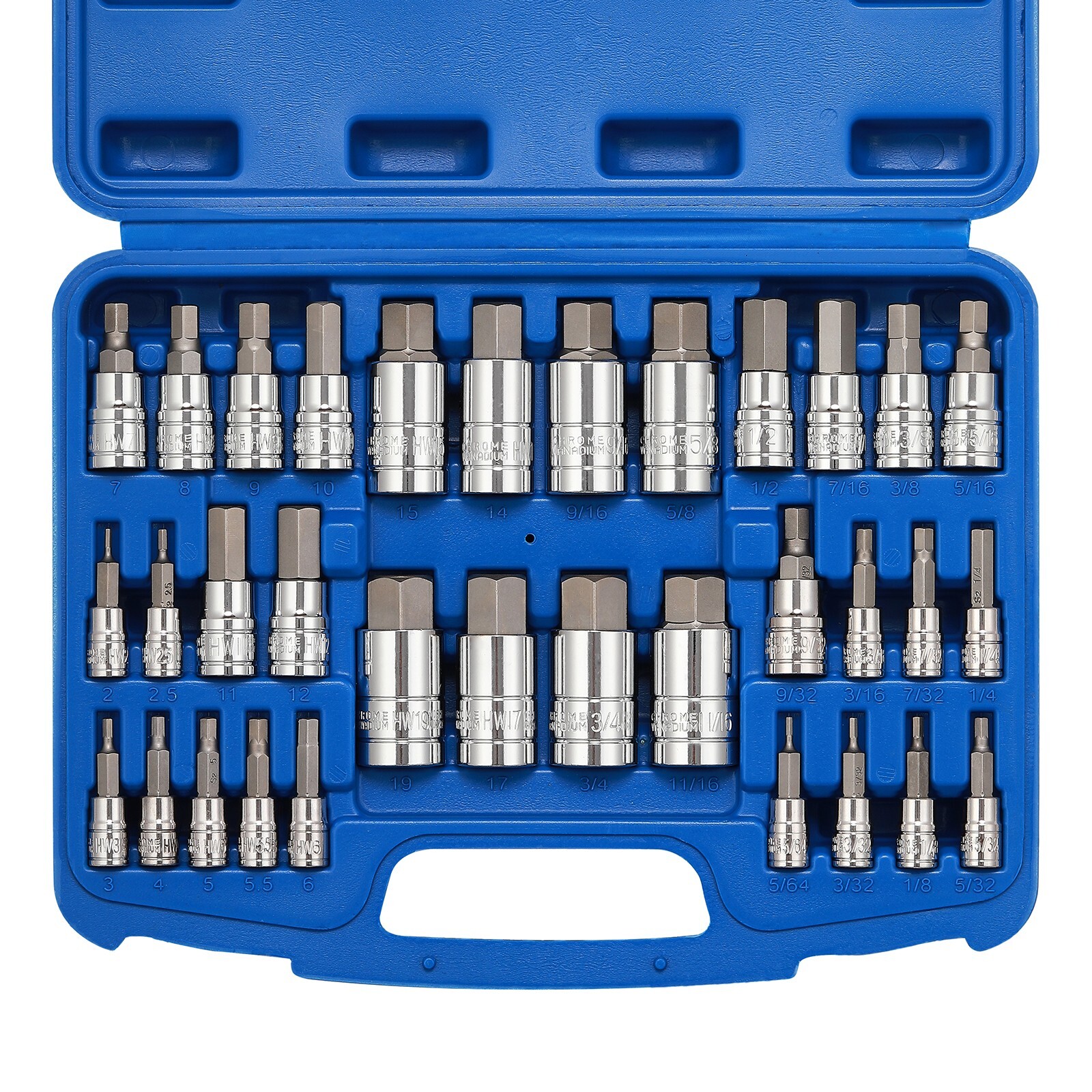 33PCS Hex Bit Socket Set, 1/4 33PCS Hex Bit Socket Set, 1/4