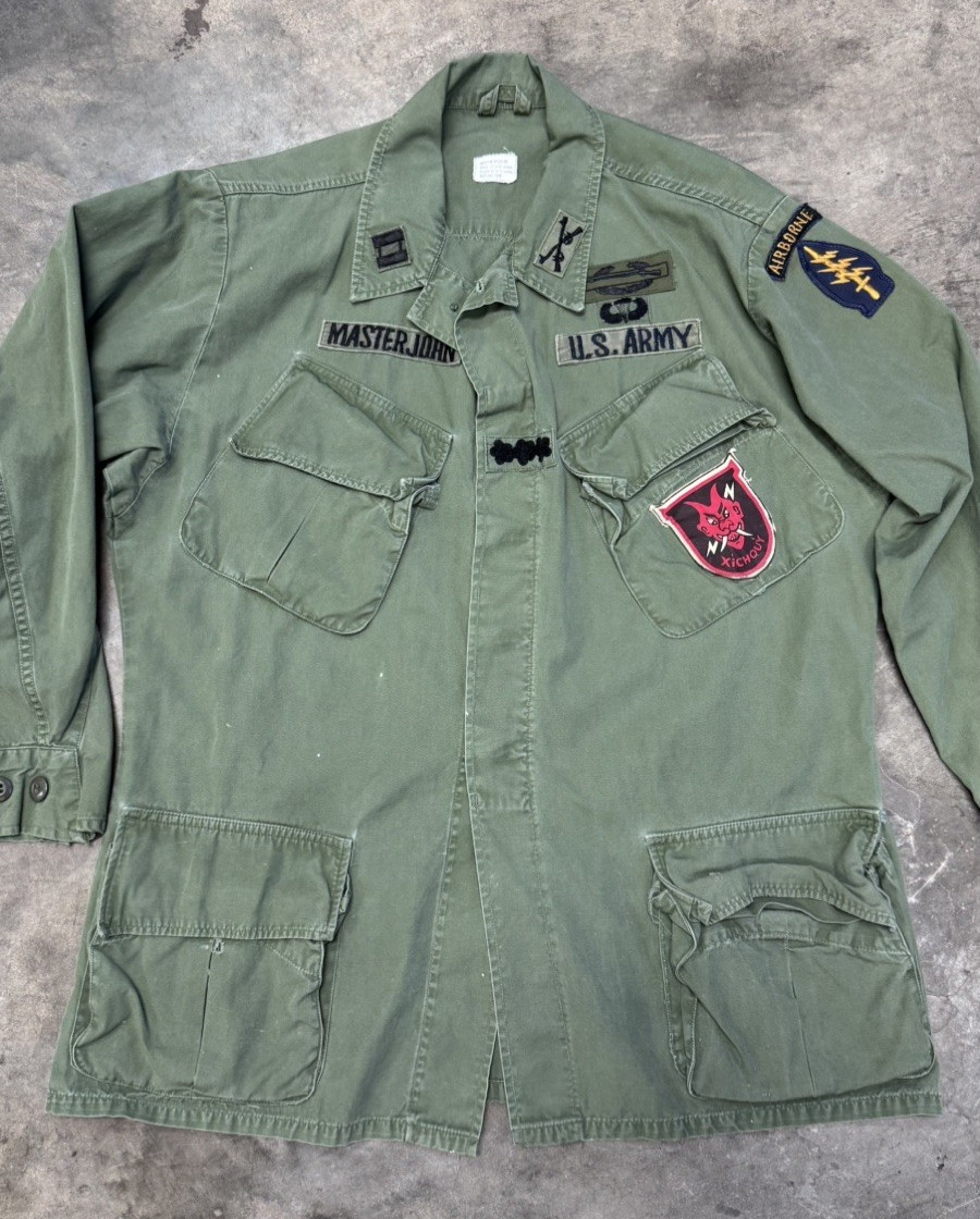 ​Vintage Vietnam War OG 107 Special Forces Airborne Jungle Jacket Medium Regular