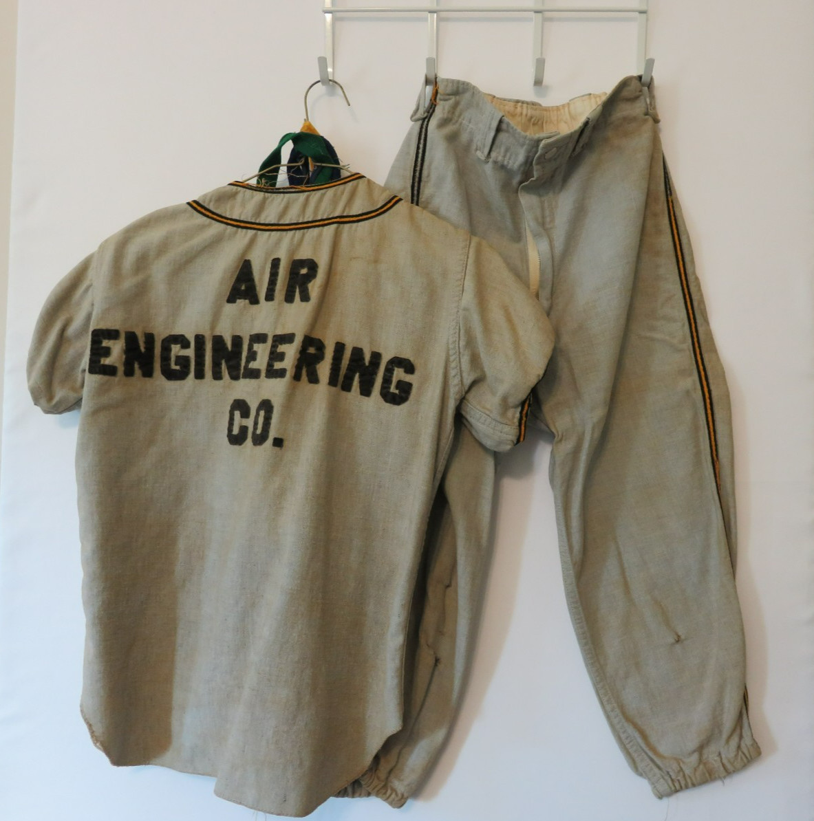 Vintage 40s 50s Distressed Baseball Uniform Pants/Jersey \