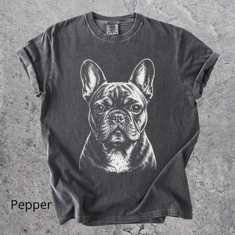 Comfort Tee Cute French Bulldog Frenchie Dog Pet Animal Graphic Shirt