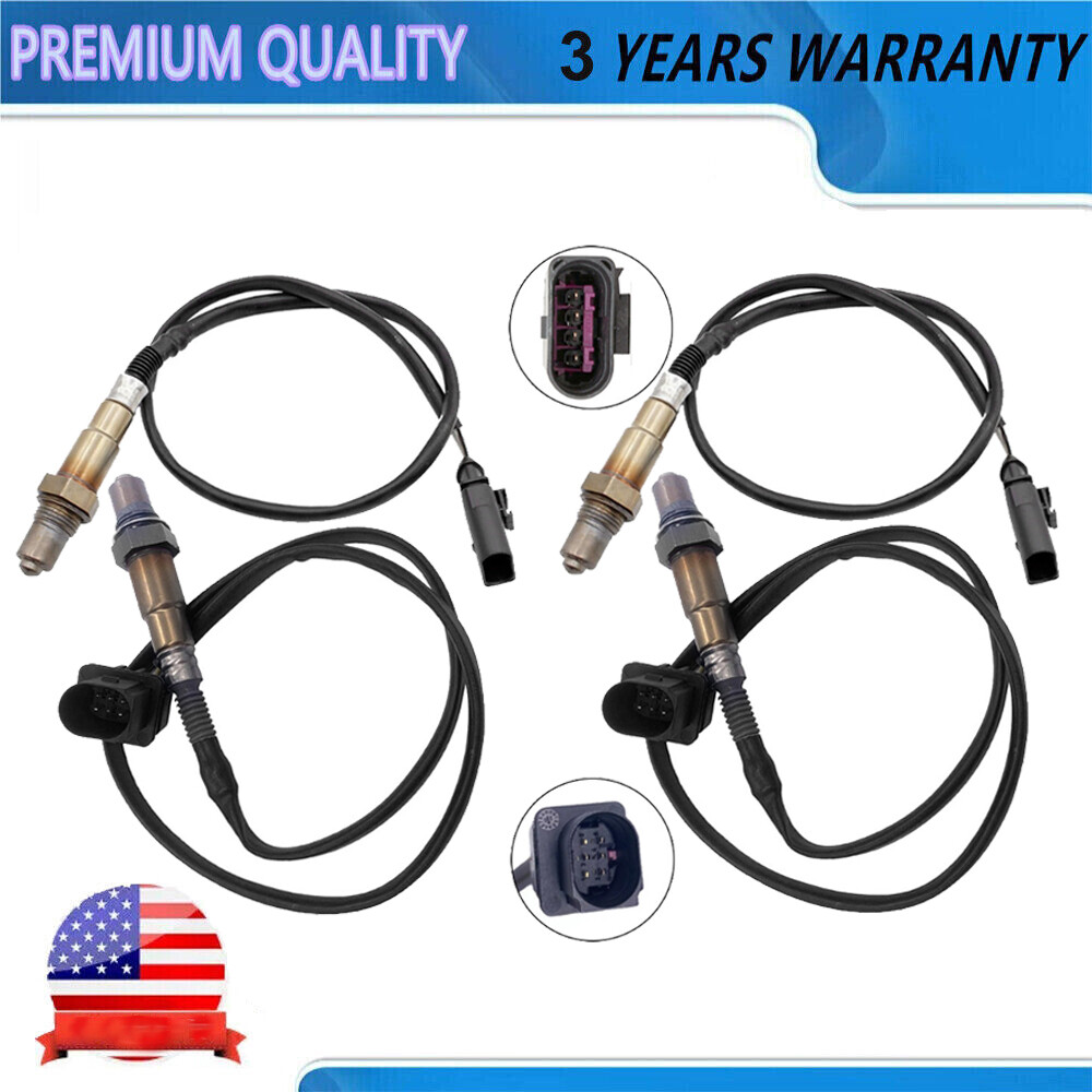 Set 4Pcs Upstream+Down Oxygen O2 Sensor For Volkswagen Touareg 3.6L V6 2007-2017 Set 4Pcs Upstream+Down Oxygen O2 Sensor For Volkswagen Touareg 3.6L V6 2007-2017