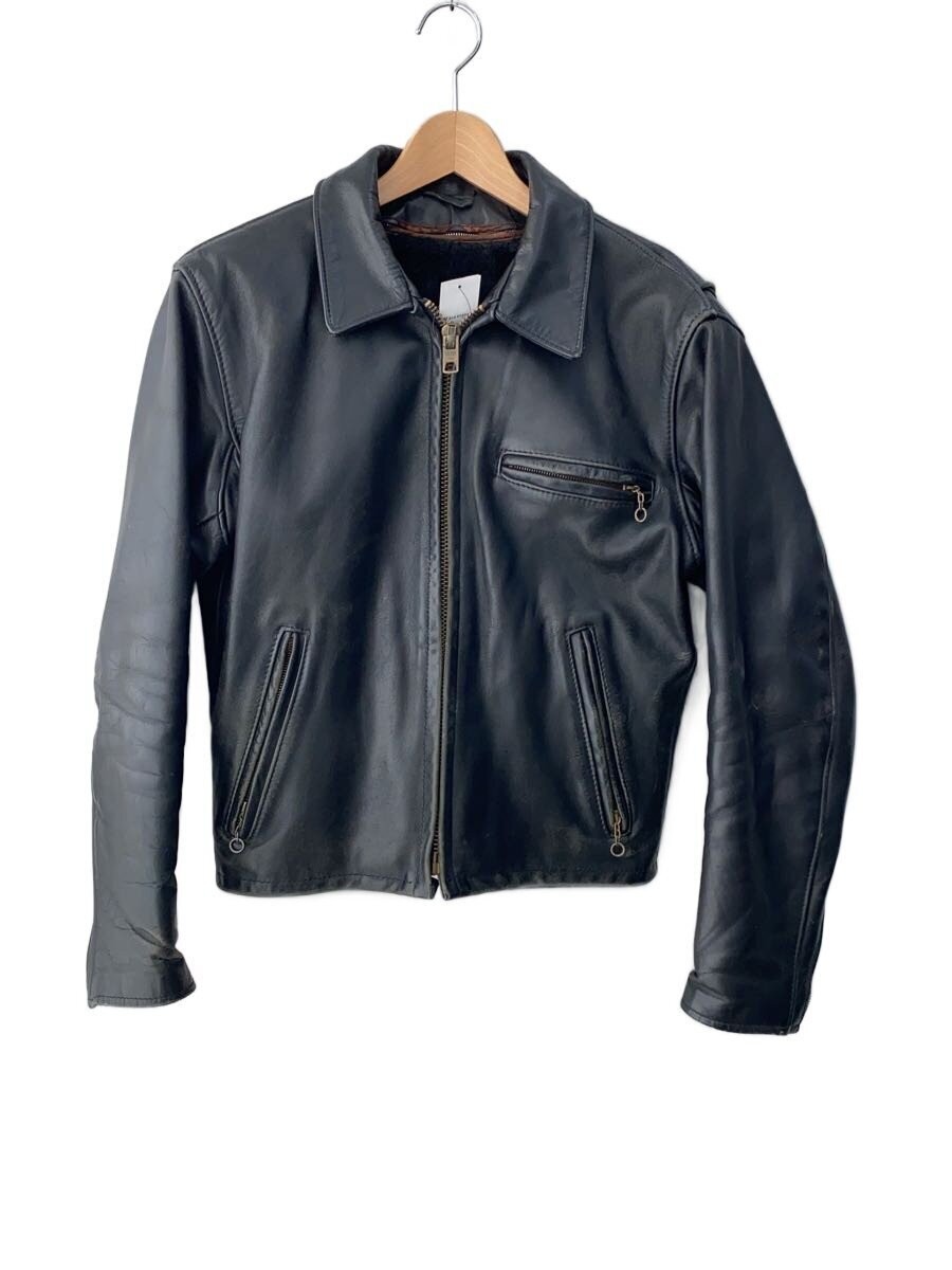 Single Rider Jacket With Schott Collar/Liner/36/Leather/Blk// 3919