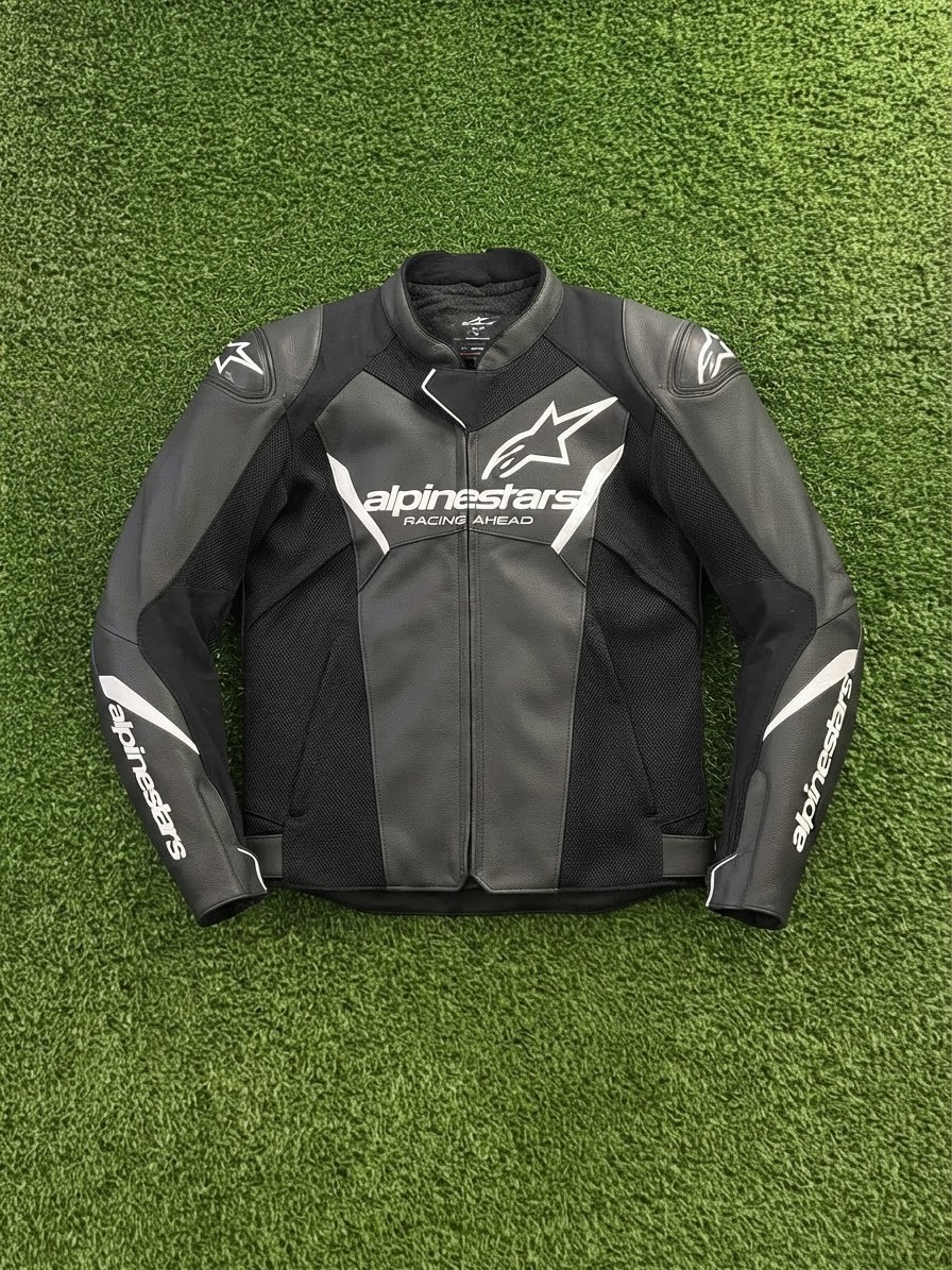 Alpinestars Faster V3 Airflow Leather Motorcycle Jacket CE Approved Racing Gear
