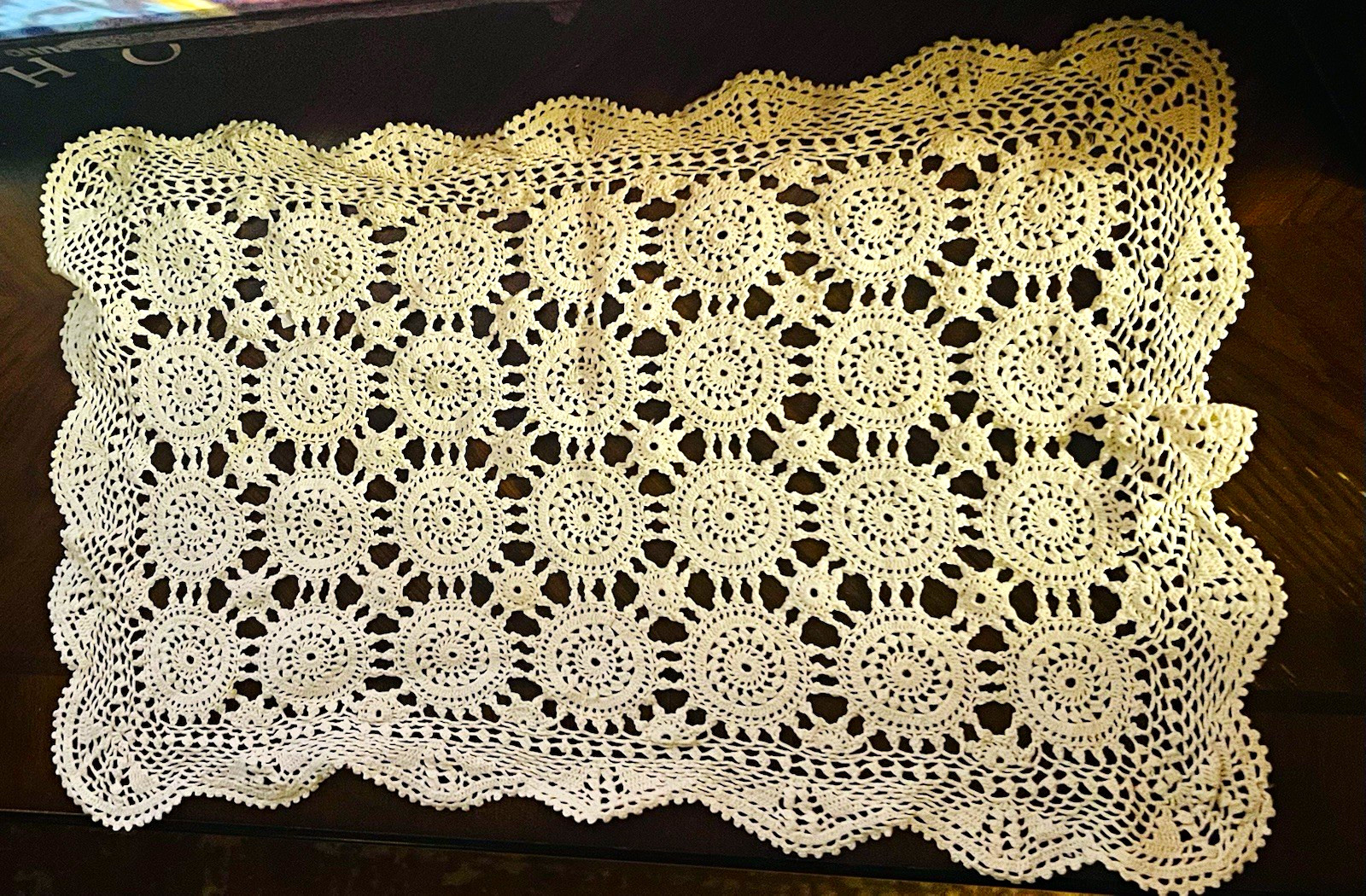 Vintage Handmade Crocheted Doily Vintage Handmade Crocheted Doily