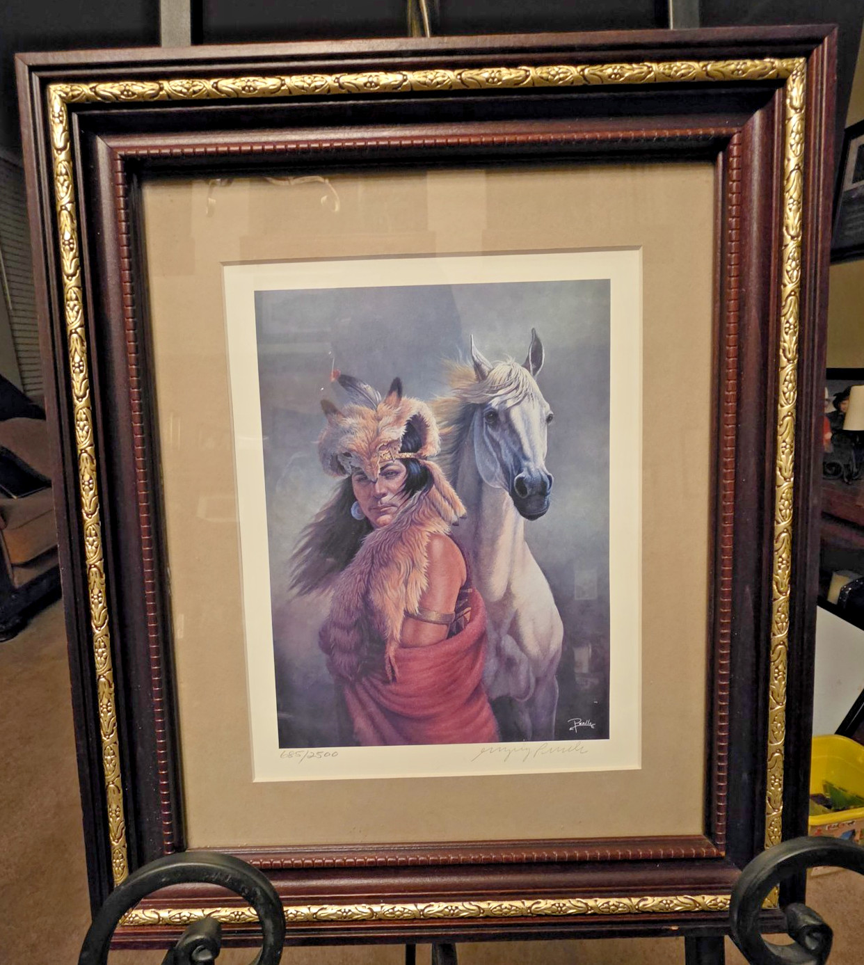 Gregory Perillo Indian Art Numbered Autographed Edition ChiefCrazyHorse 600/2500 Gregory Perillo Indian Art Numbered Autographed Edition ChiefCrazyHorse 600/2500