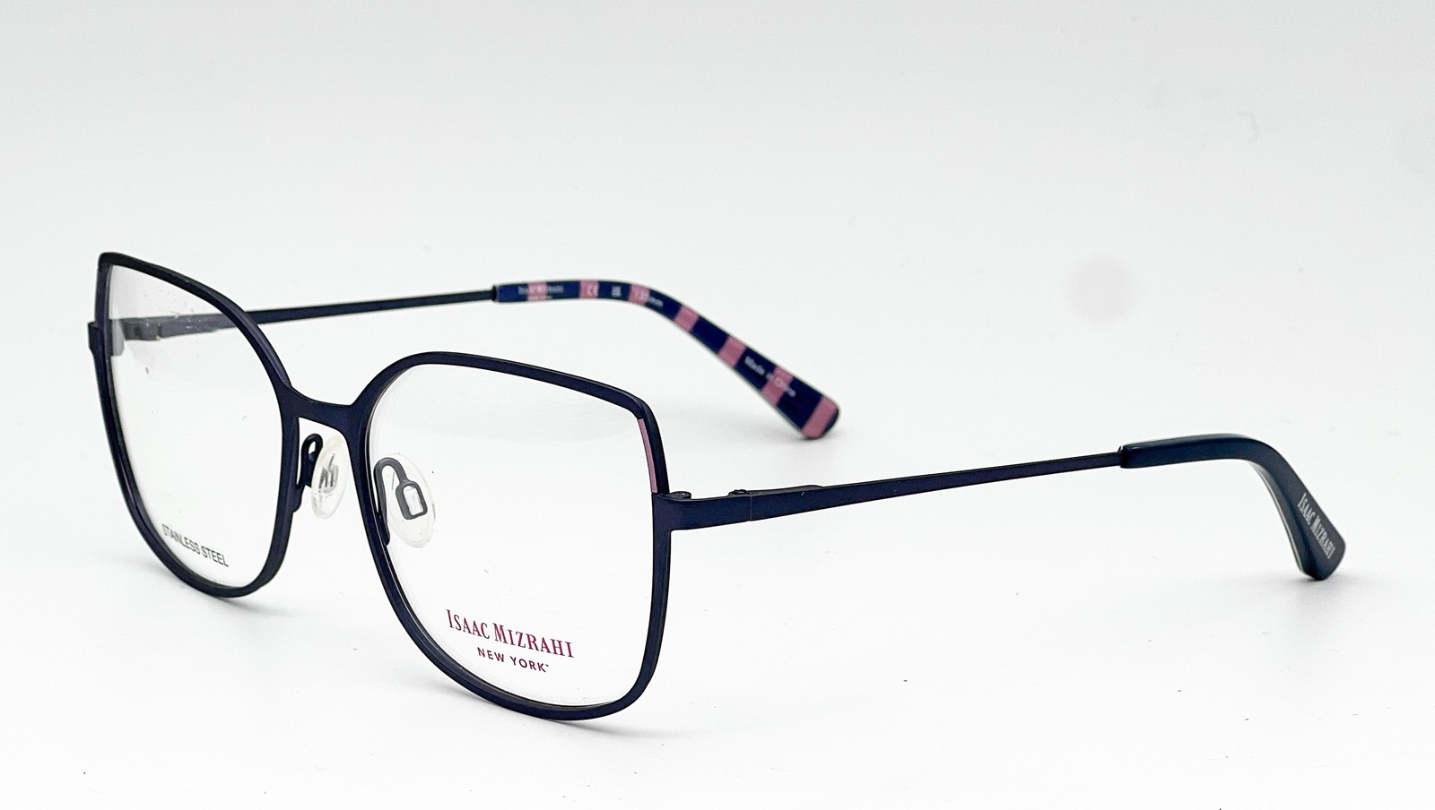 NEW ISAAC MIZRAHI IM30062 BL BLUE AUTHENTIC EYEGLASSES 53-17