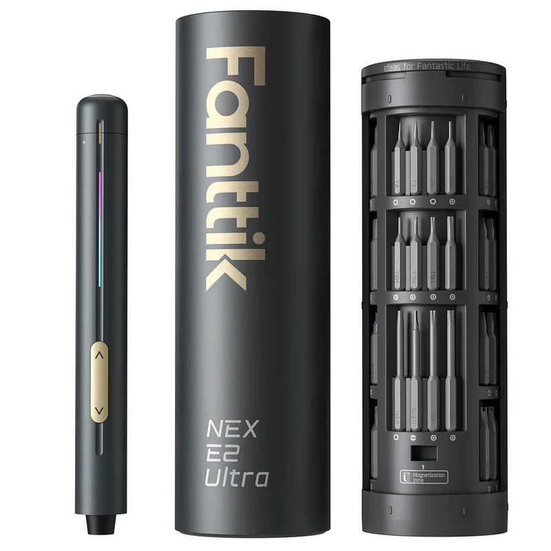 Fanttik E2 Ultra Mini Electric Screwdriver, Cordless Screwdriver, Max 0.6N.m, 50 Fanttik E2 Ultra Mini Electric Screwdriver, Cordless Screwdriver, Max 0.6N.m, 50