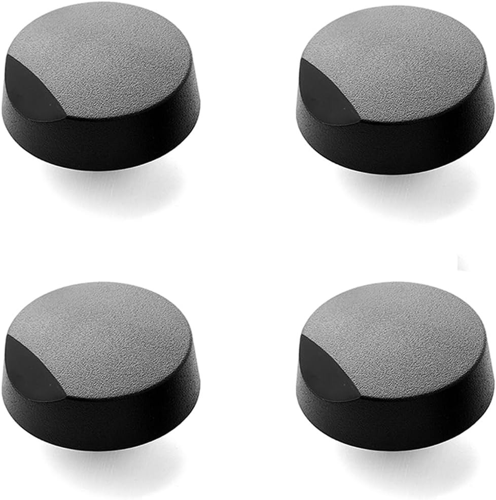 Dacor Cooktop Knobs 4 Pack Black Plastic Matte Knobs For SGM304 SGM365 SGM466
