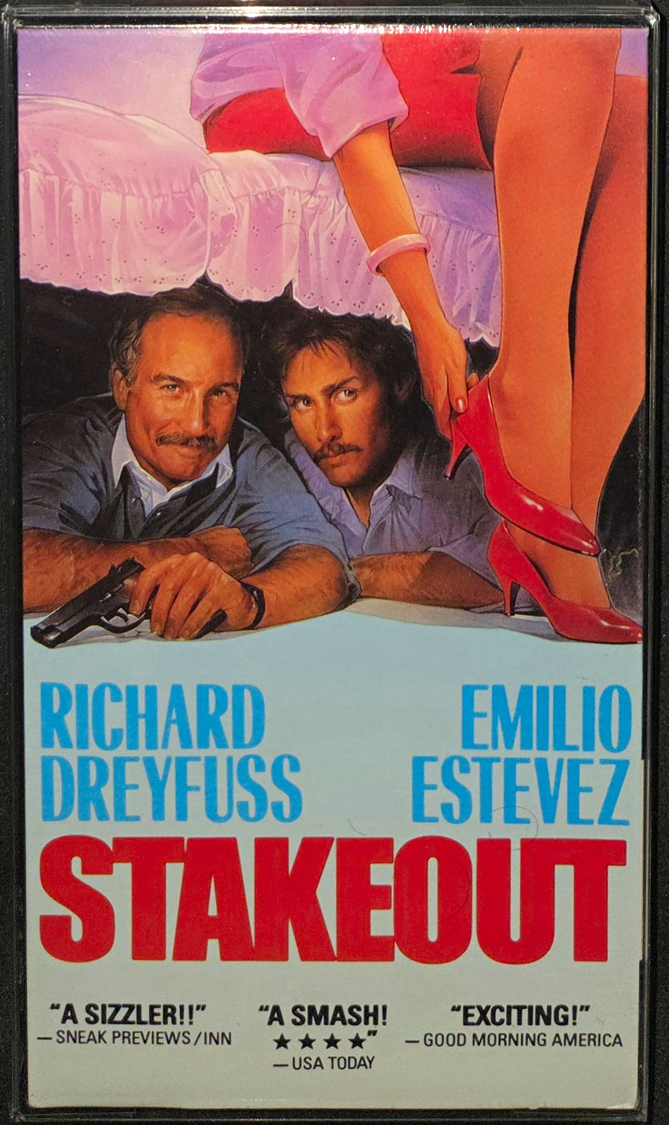 Stakeout VHS 1988 Factory Sealed Touchstone First Print H-Seam Dreyfuss Estevez Stakeout VHS 1988 Factory Sealed Touchstone First Print H-Seam Dreyfuss Estevez