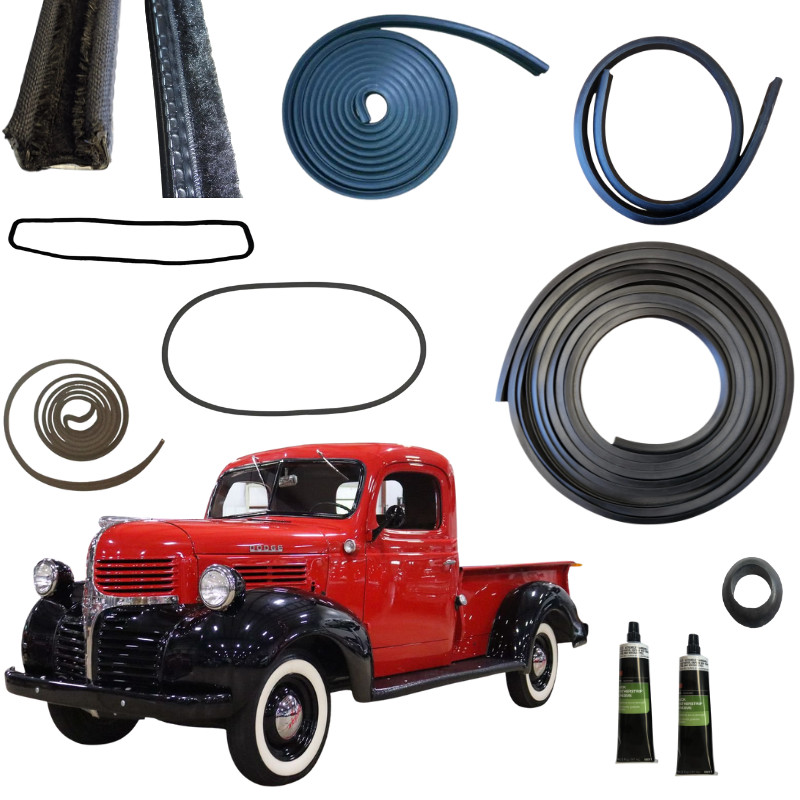 For 1939-47 Dodge Plymouth Fargo Truck  Master Weatherstrip Kit W/O Vent Window